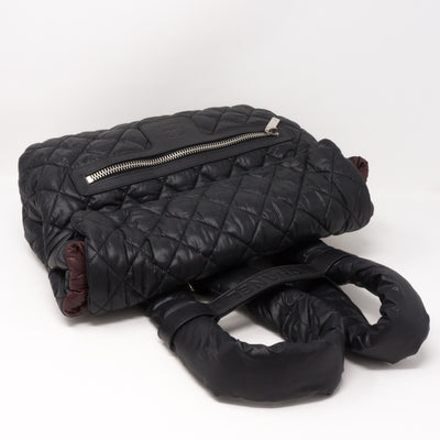 Coco Cocoon Black Quilted Nylon Backpack