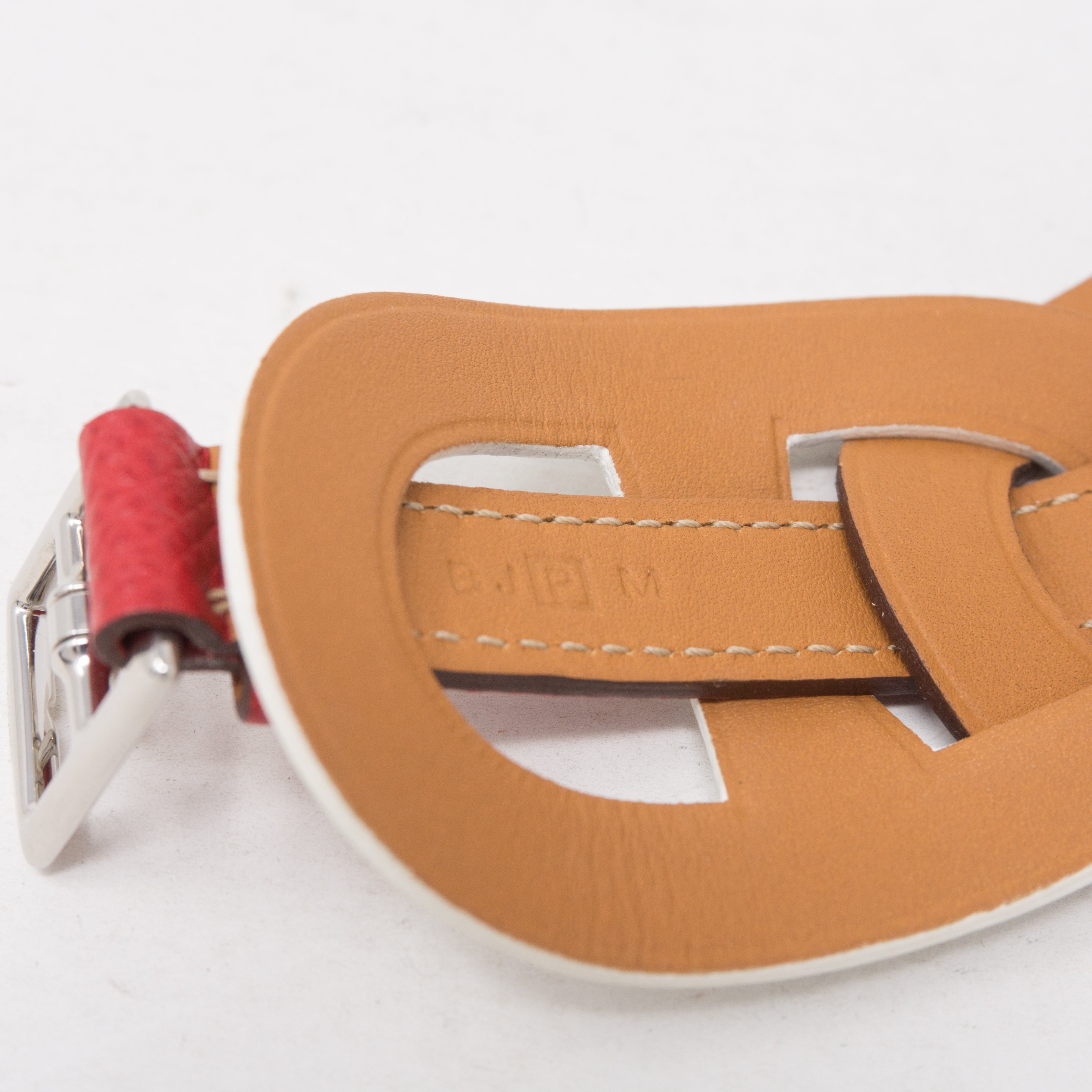 Fétiche Leather Bracelet Red White