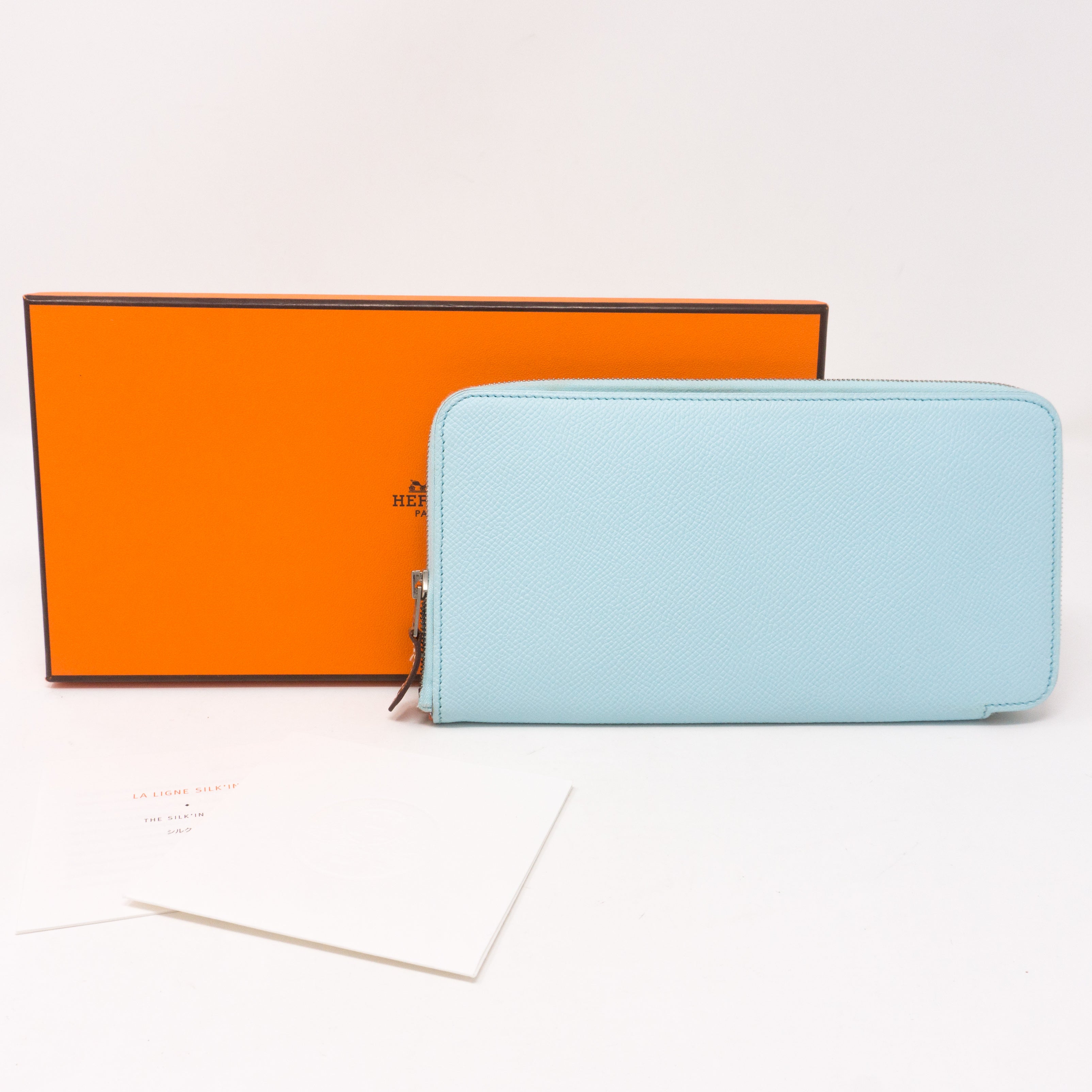 Silk'in Classic Wallet Blue Leather
