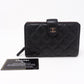 CC Bifold Quilted Black Caviar Wallet