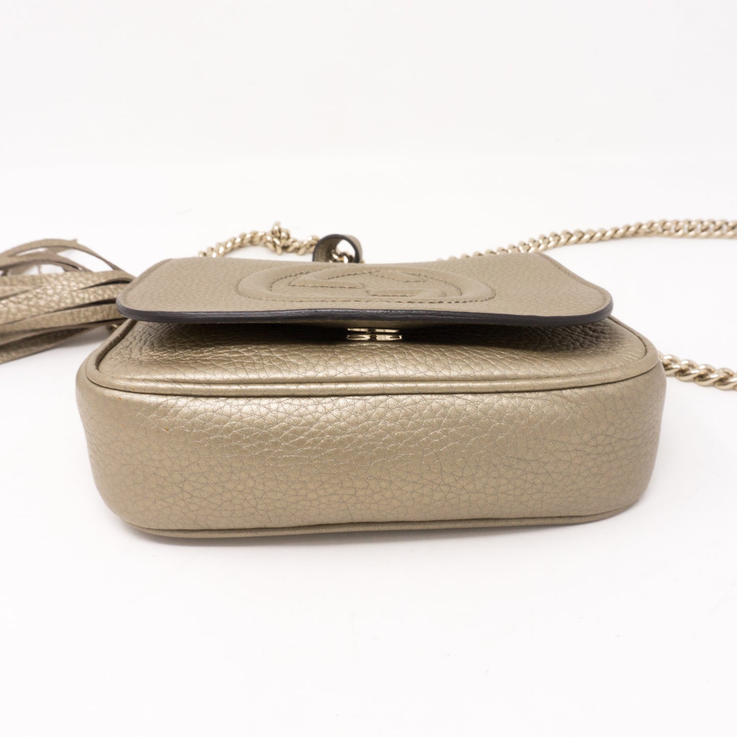 Soho Small Chain Bag Champagne Leather