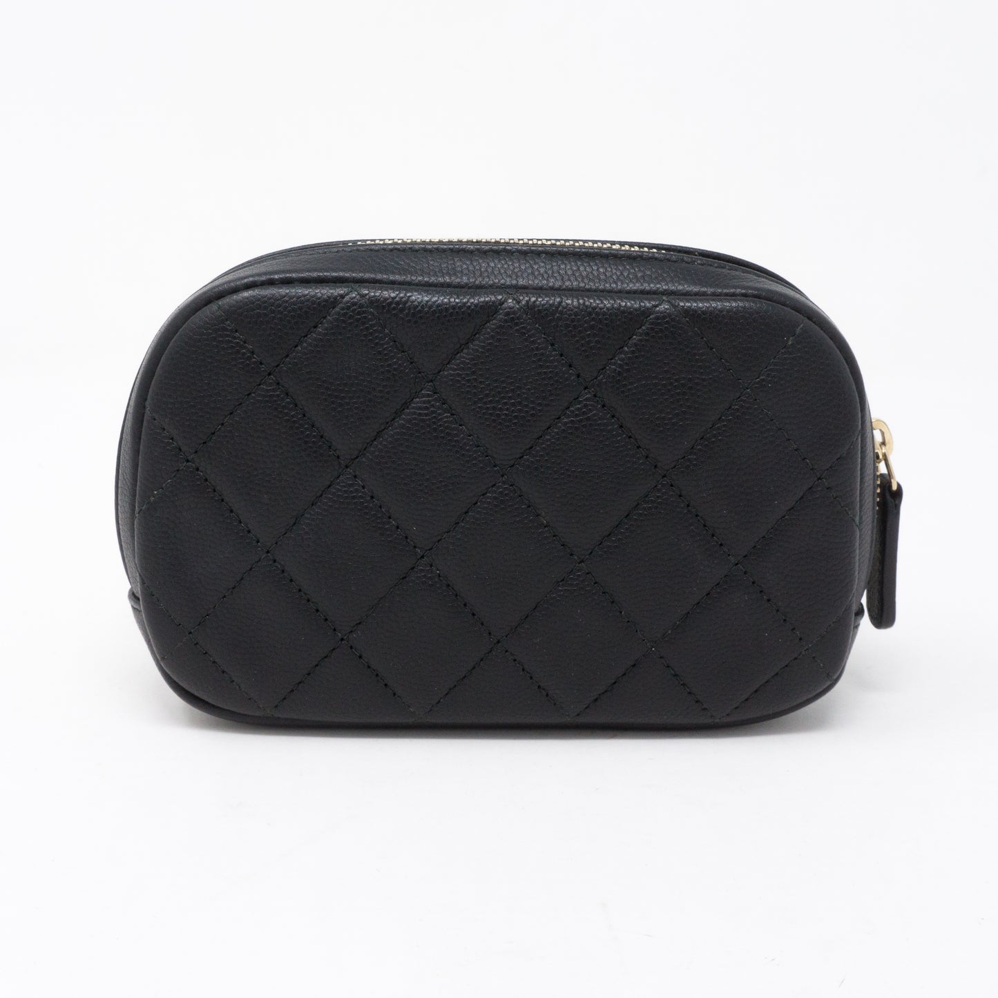 Curvy Pouch Cosmetic Case Black Caviar