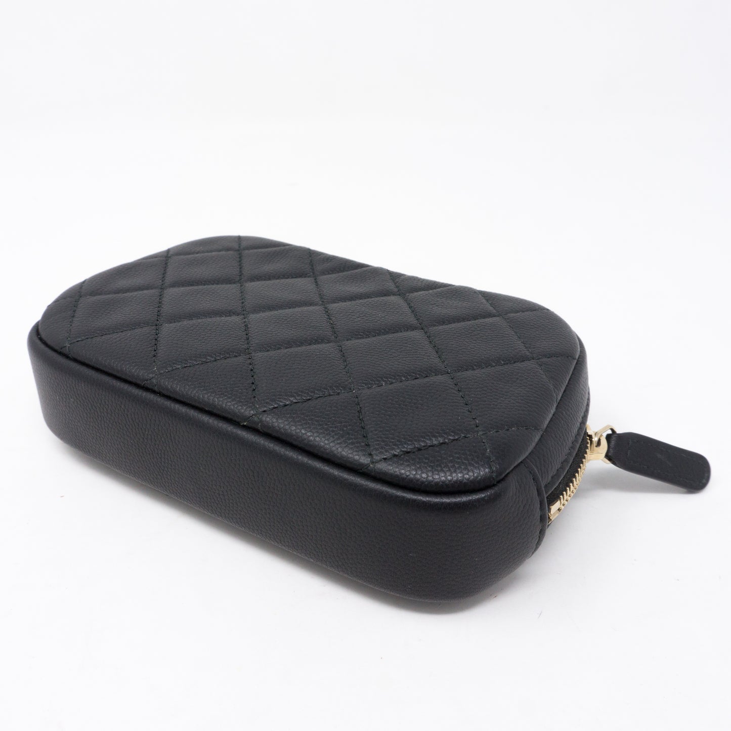 Curvy Pouch Cosmetic Case Black Caviar