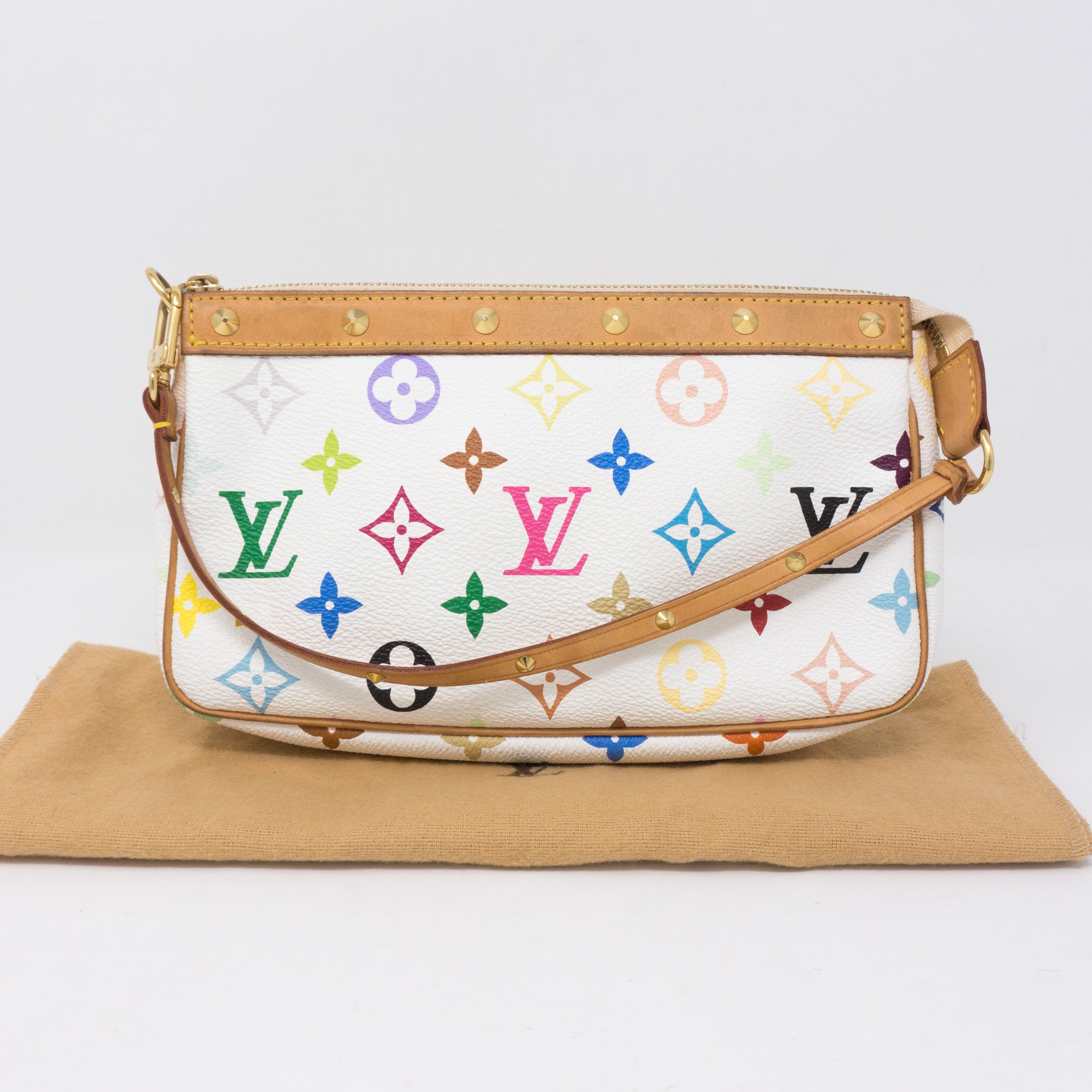 Louis Vuitton Pochette Accessoires Multicolore White Queen Station