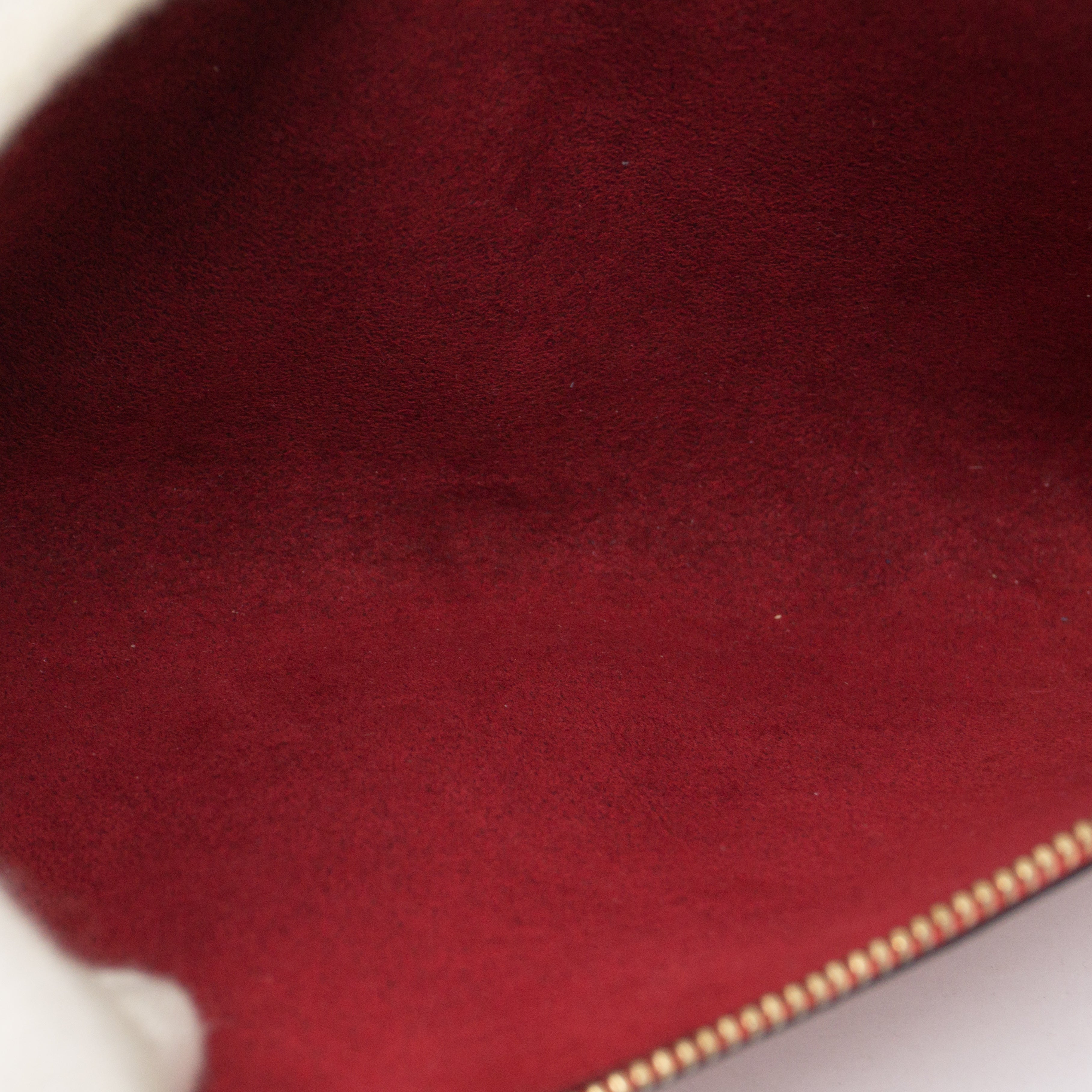 Pochette Accessoires Red Epi Leather