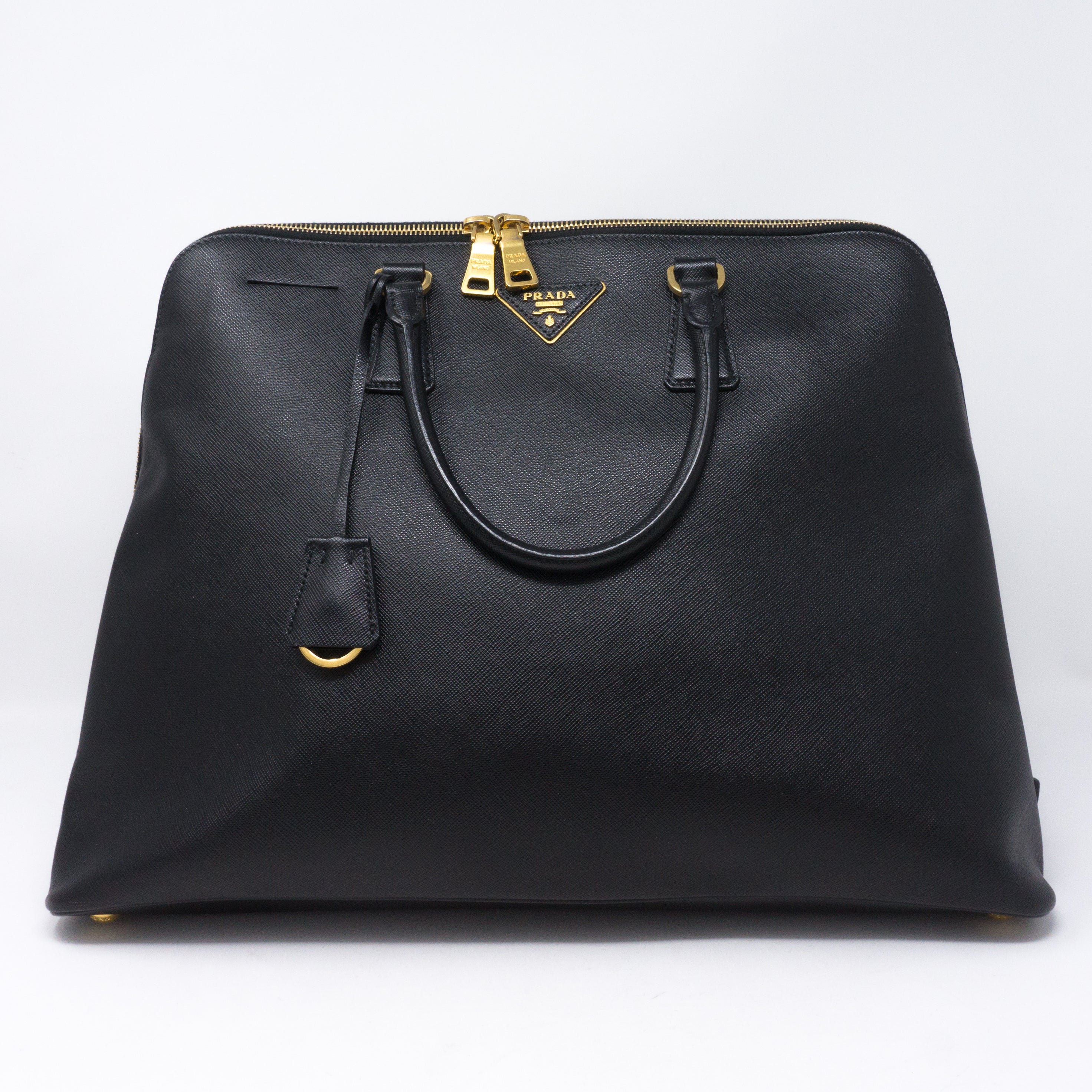 Promenade Large Black Saffiano Leather