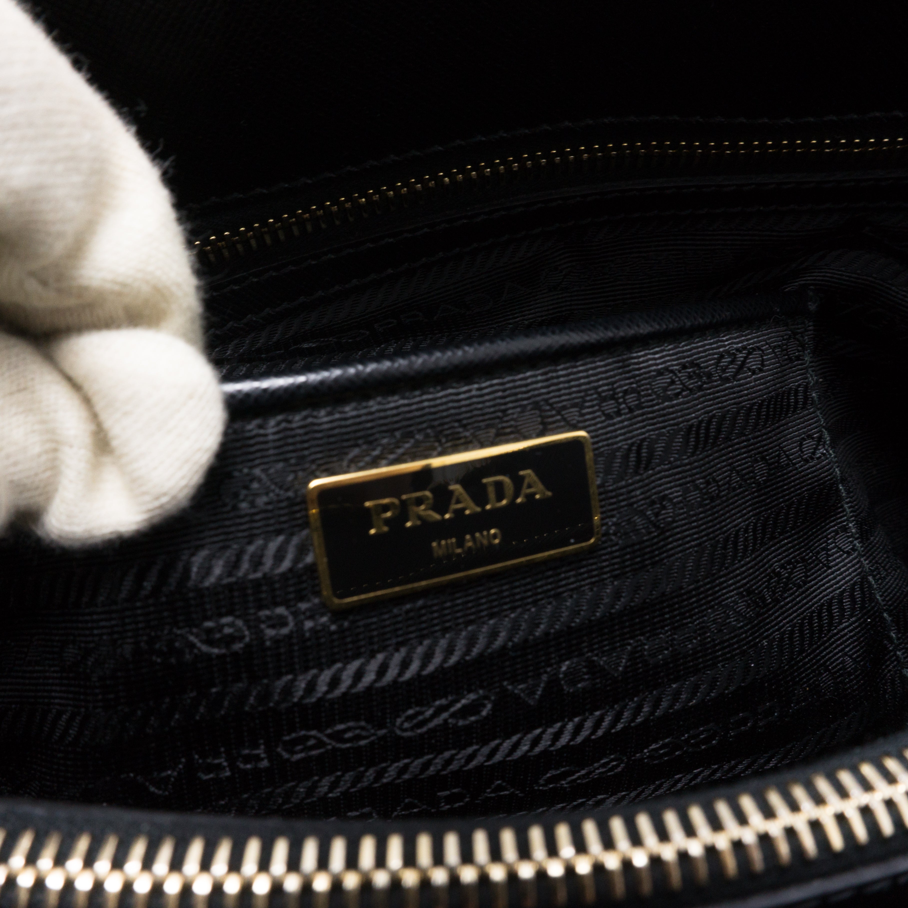 Promenade Large Black Saffiano Leather