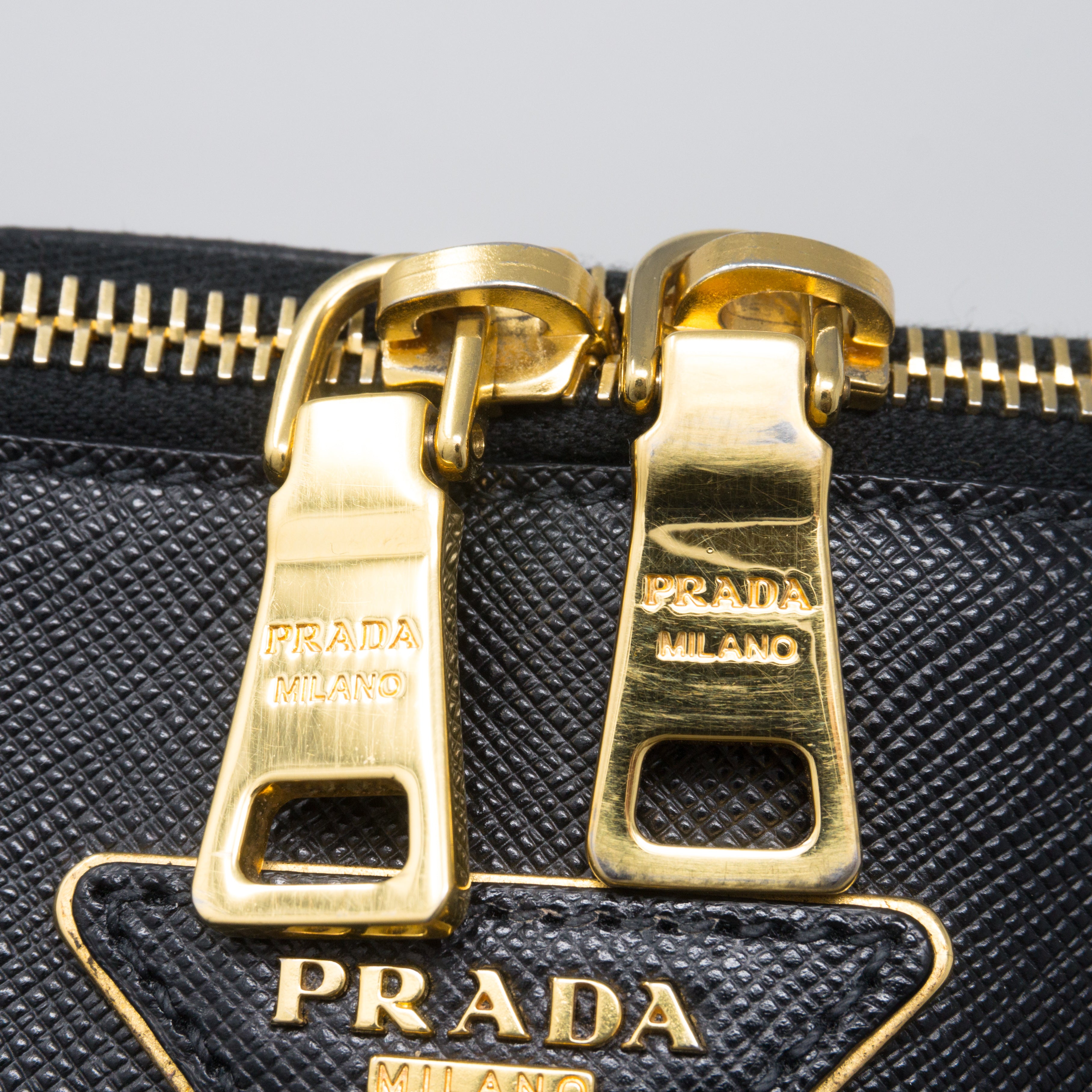 Promenade Large Black Saffiano Leather