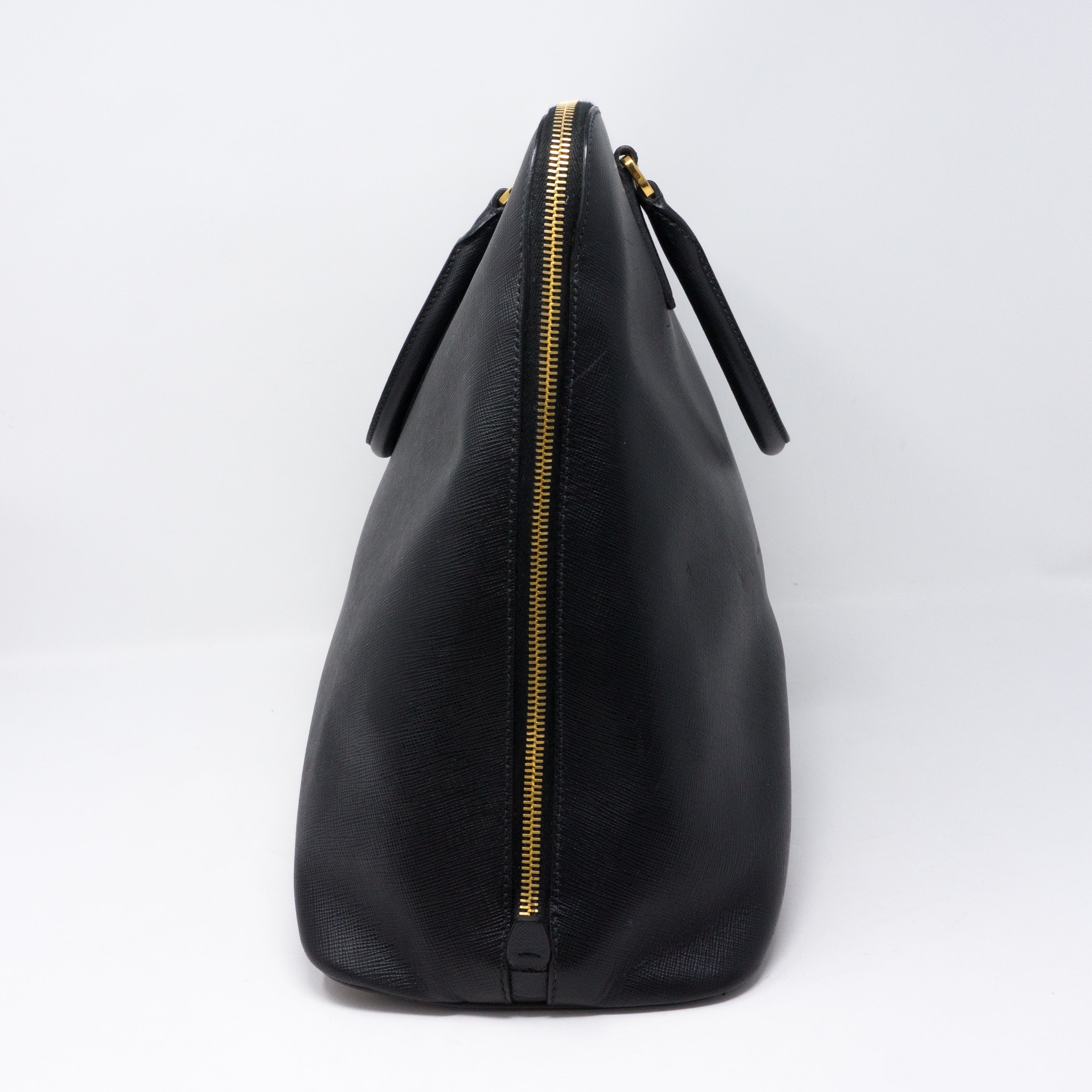 Promenade Large Black Saffiano Leather