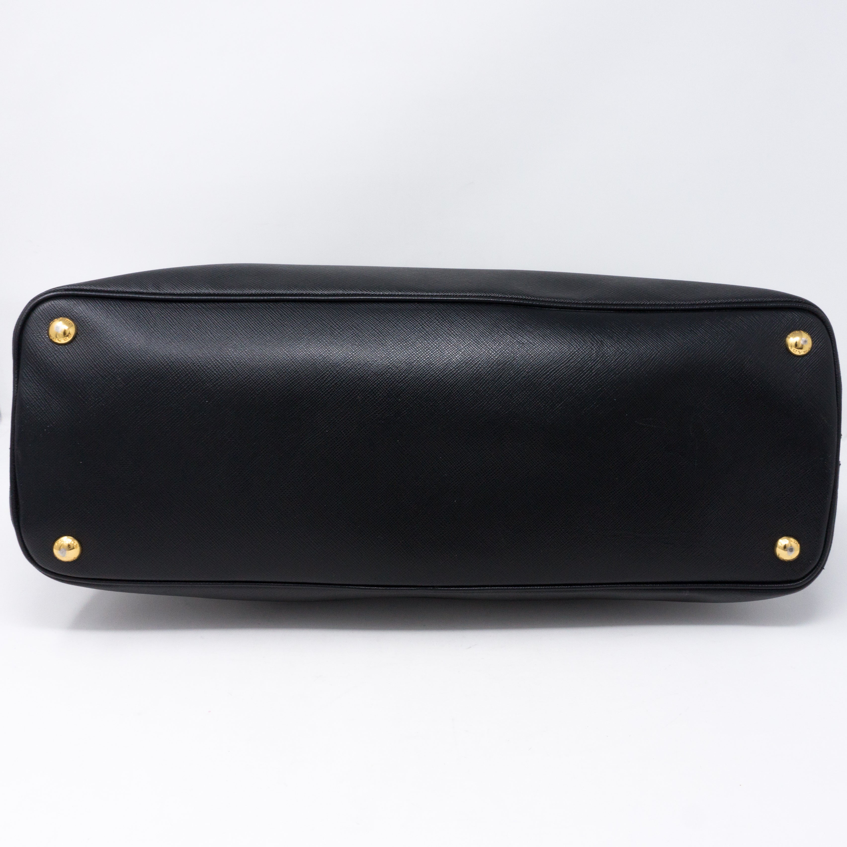Promenade Large Black Saffiano Leather