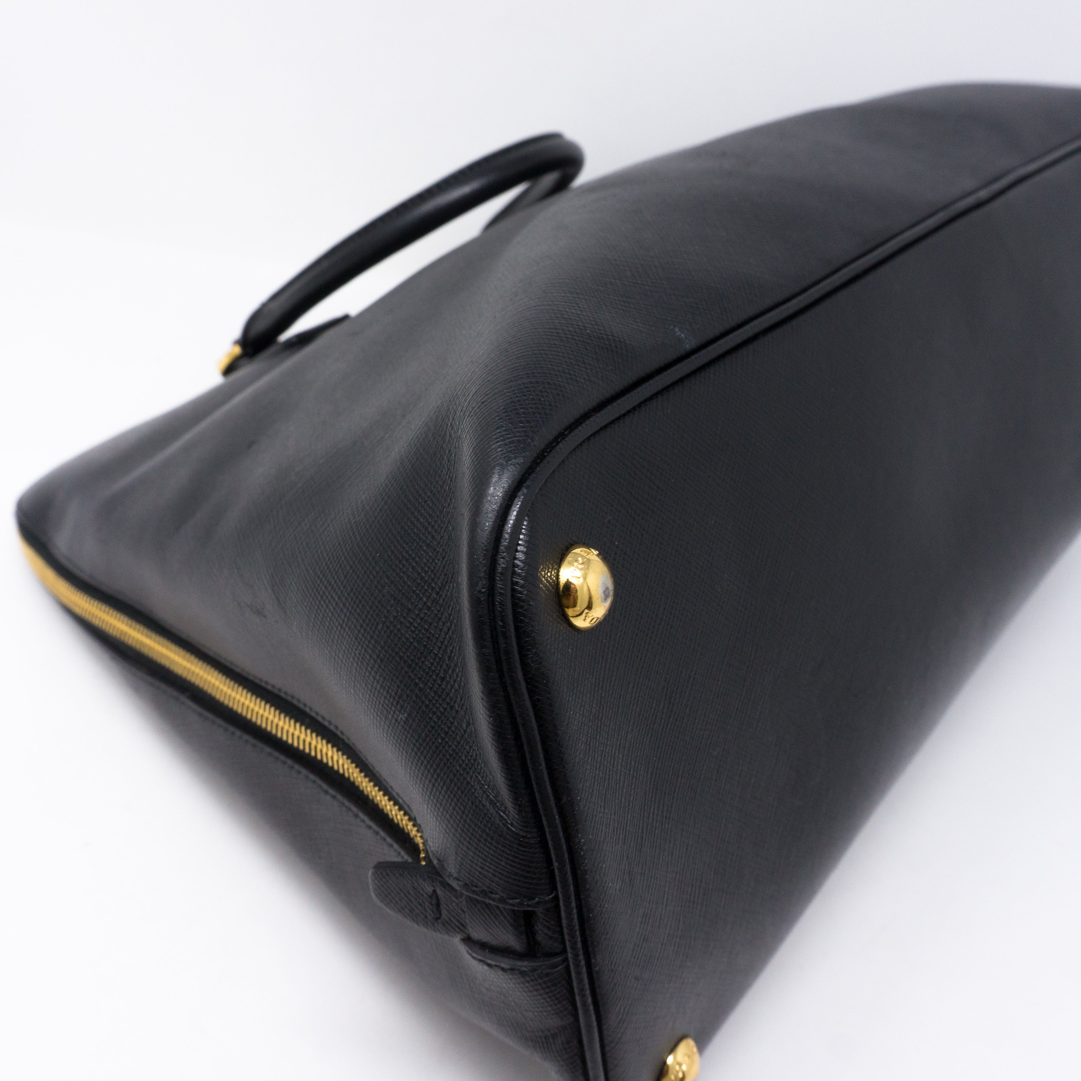 Promenade Large Black Saffiano Leather