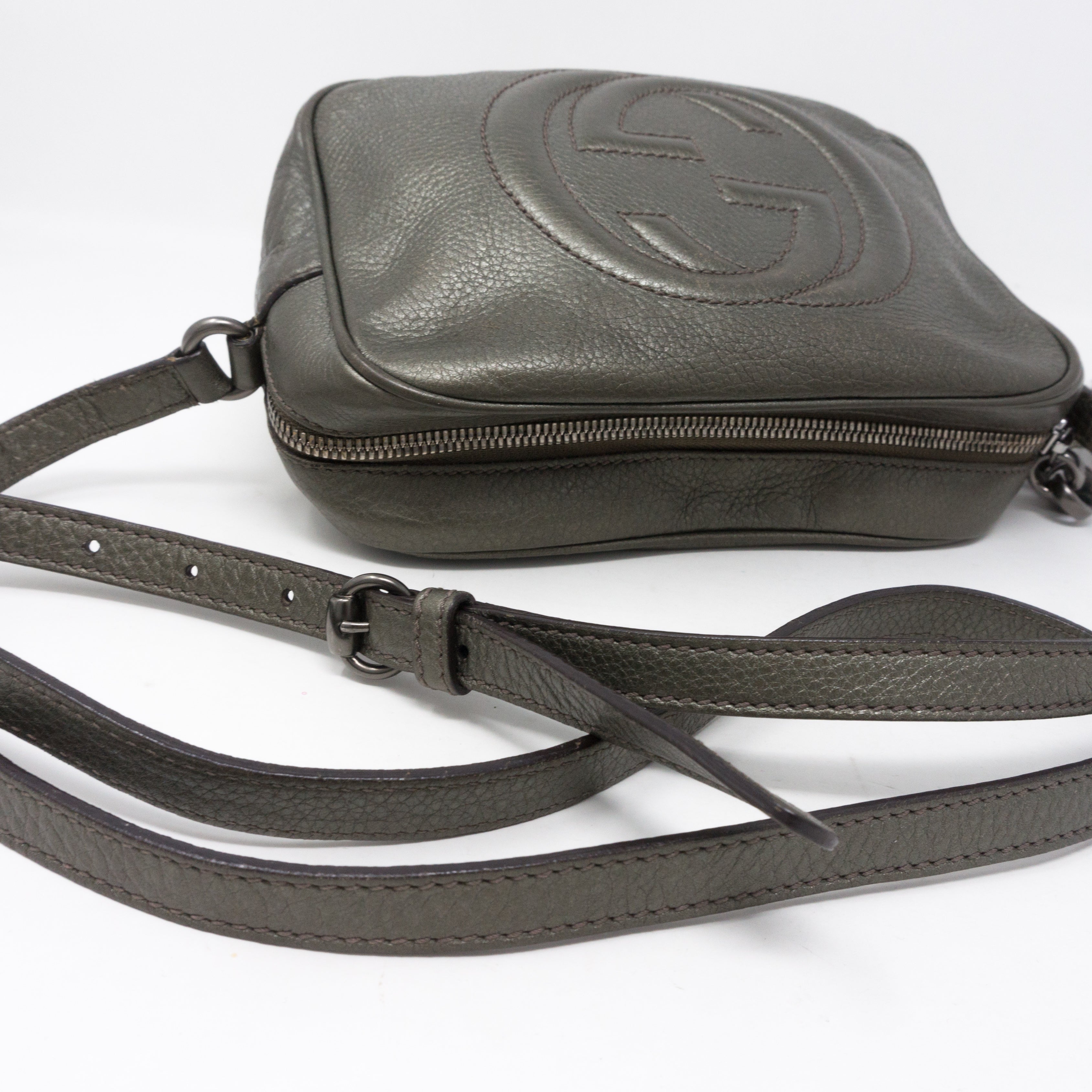 Disco Soho Metallic Pewter Leather