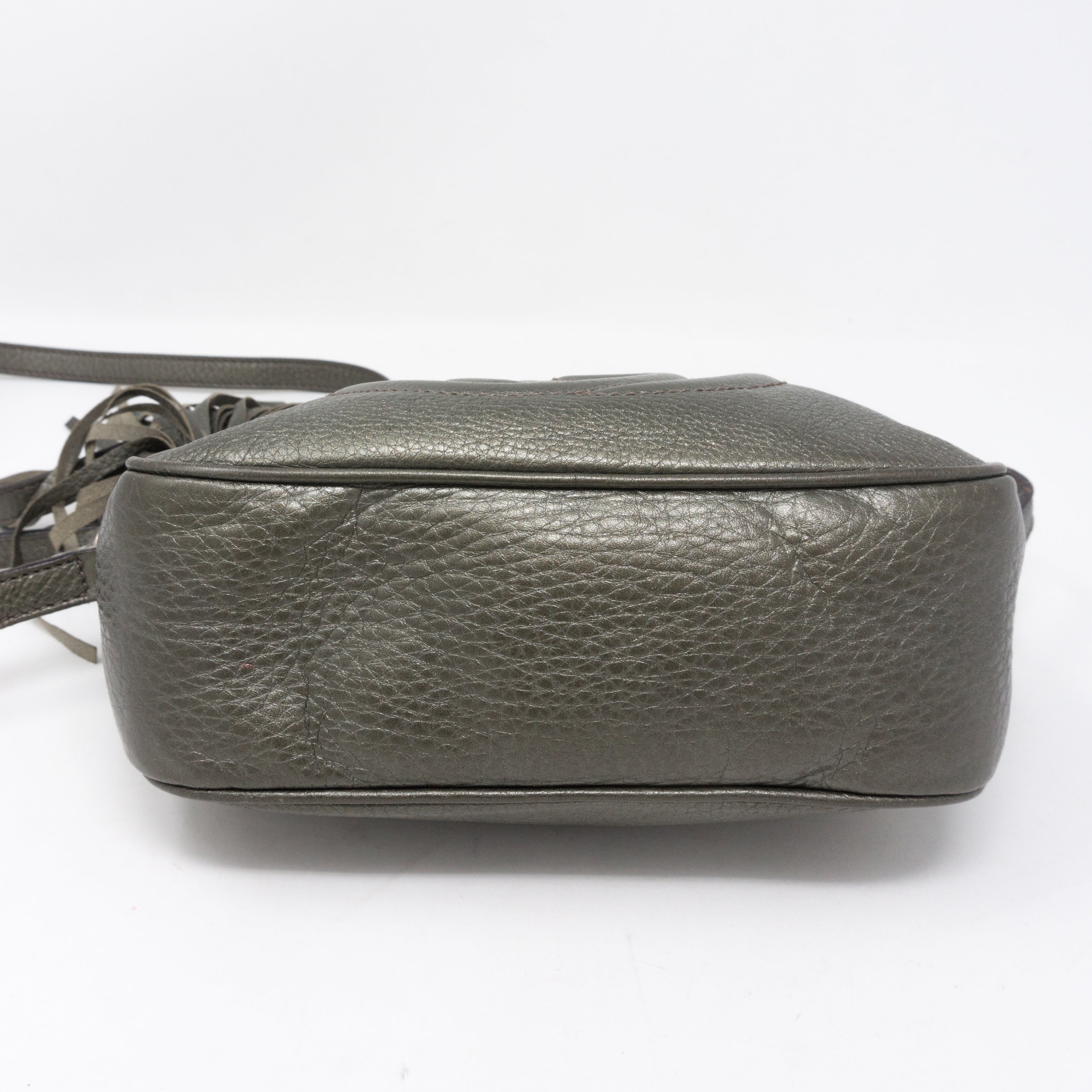 Disco Soho Metallic Pewter Leather