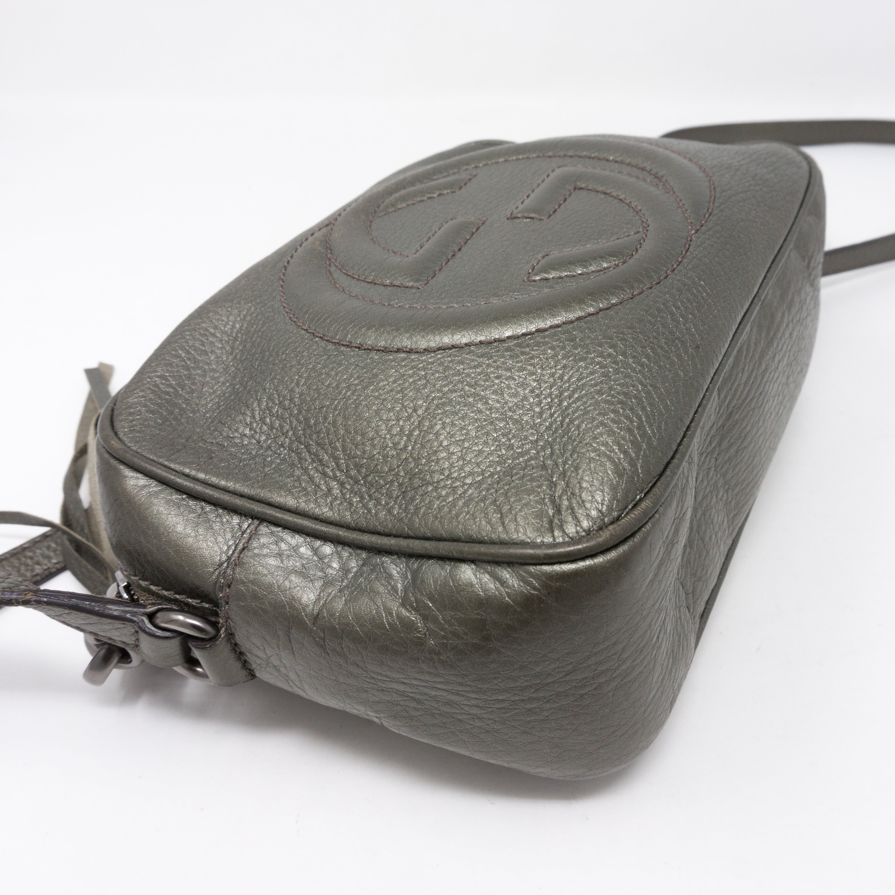 Disco Soho Metallic Pewter Leather