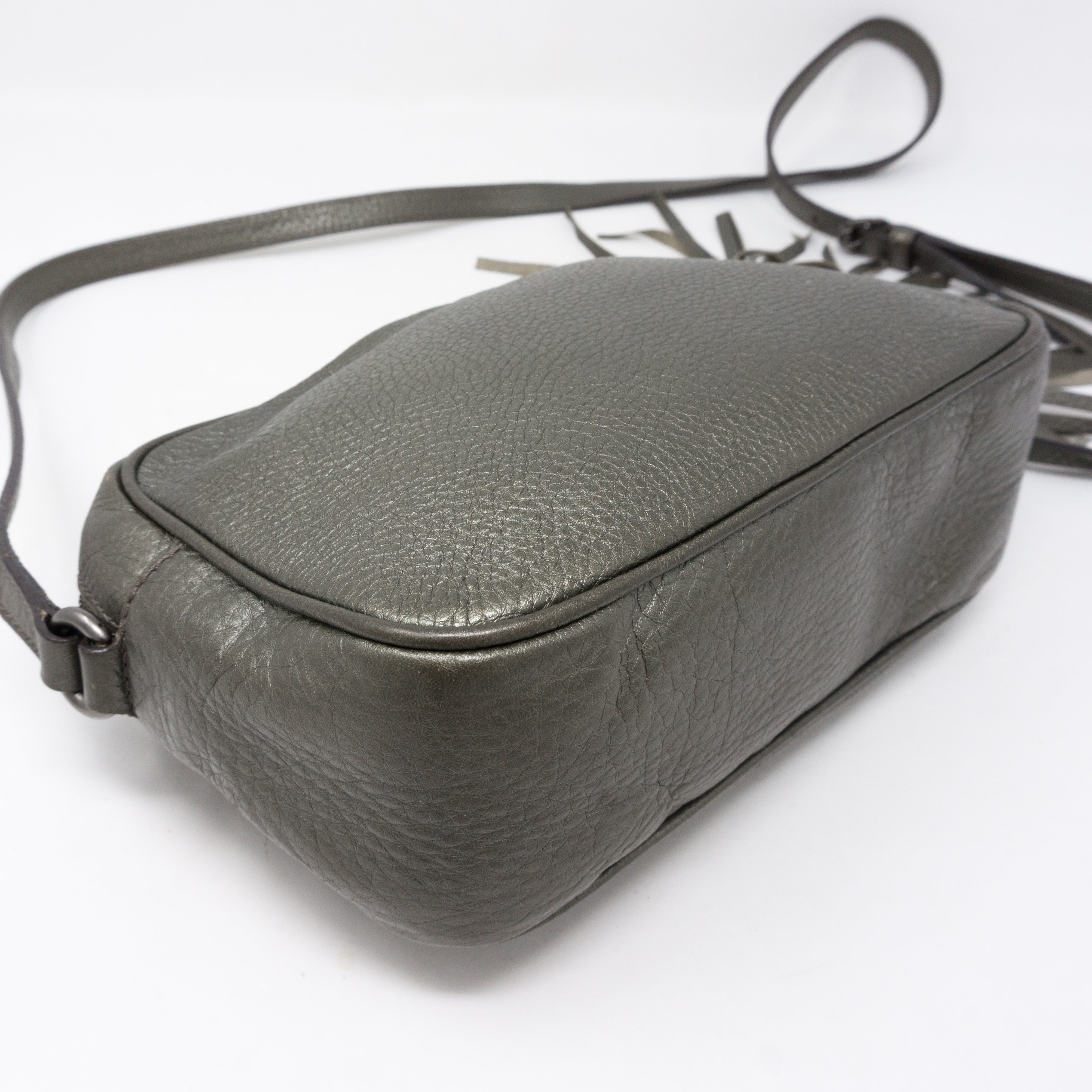 Disco Soho Metallic Pewter Leather