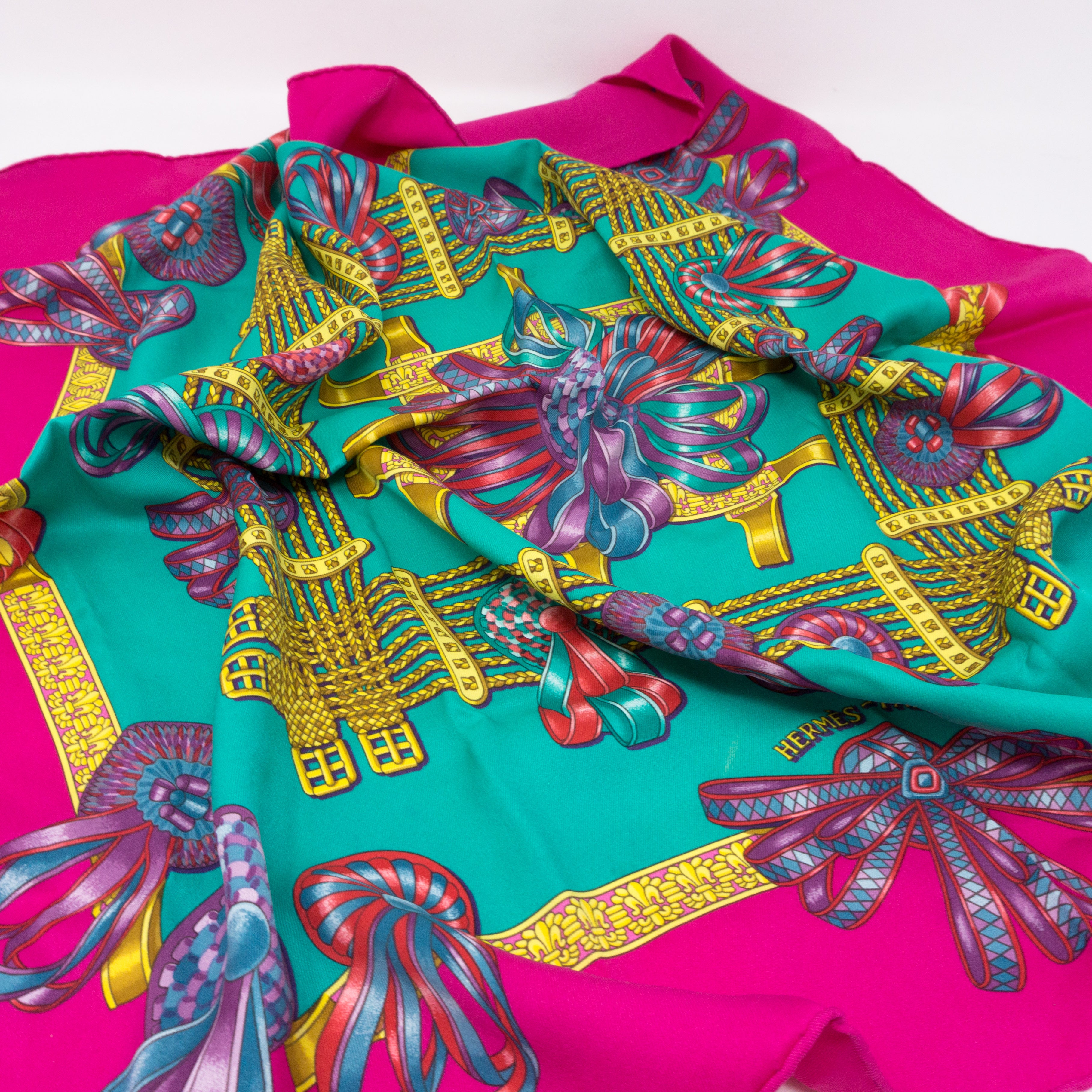 Silk Scarf 70 Les Rubans Du Cheval