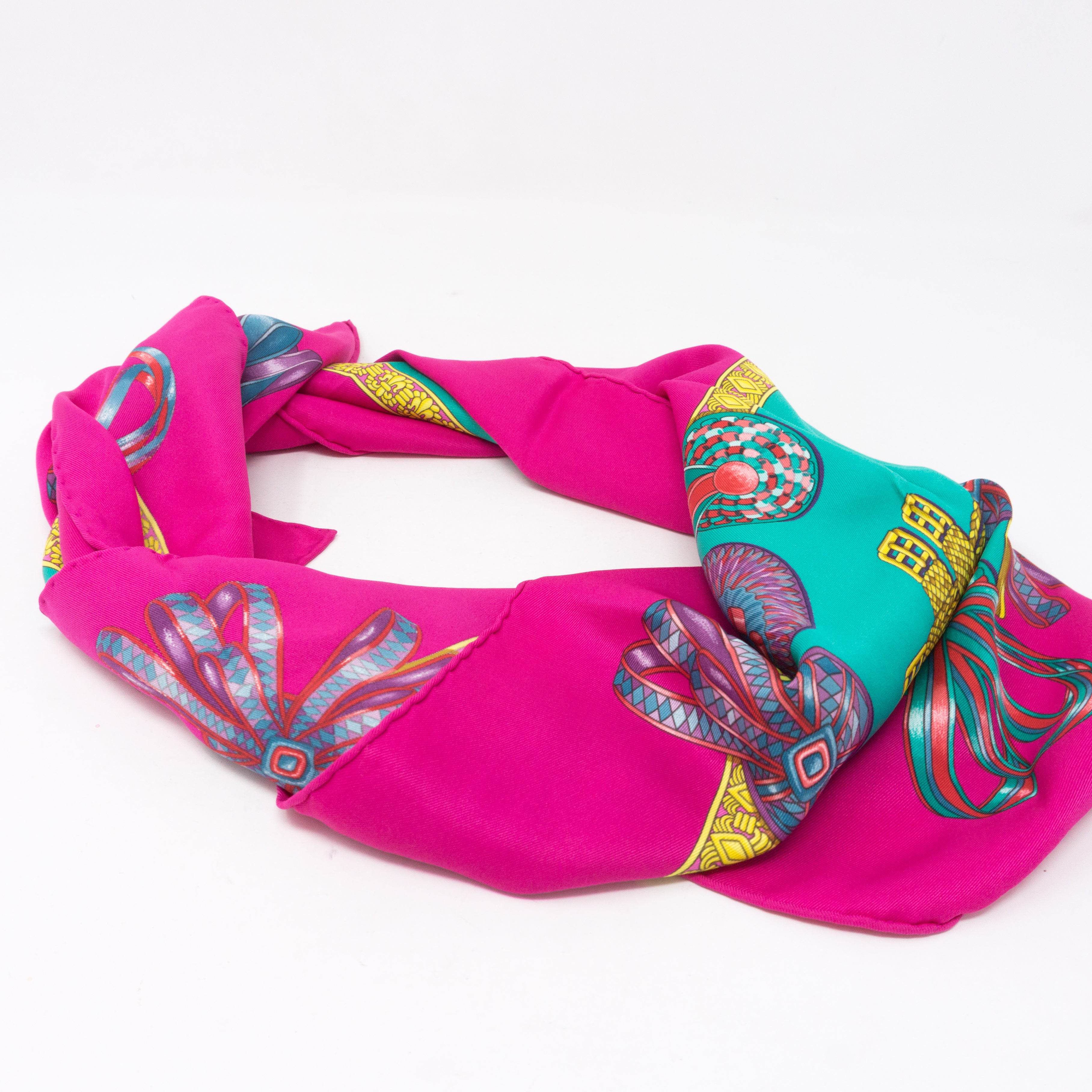 Silk Scarf 70 Les Rubans Du Cheval