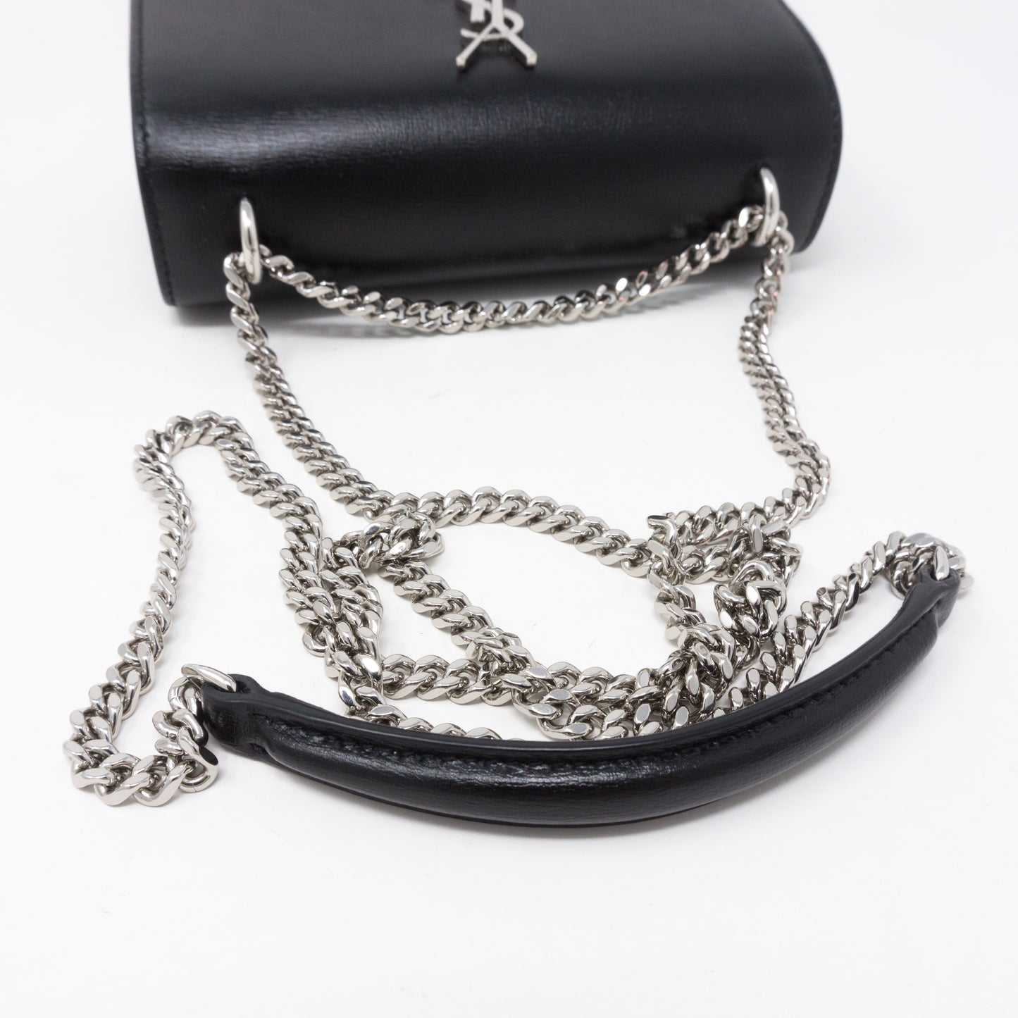 Sunset Chain Wallet Black Leather