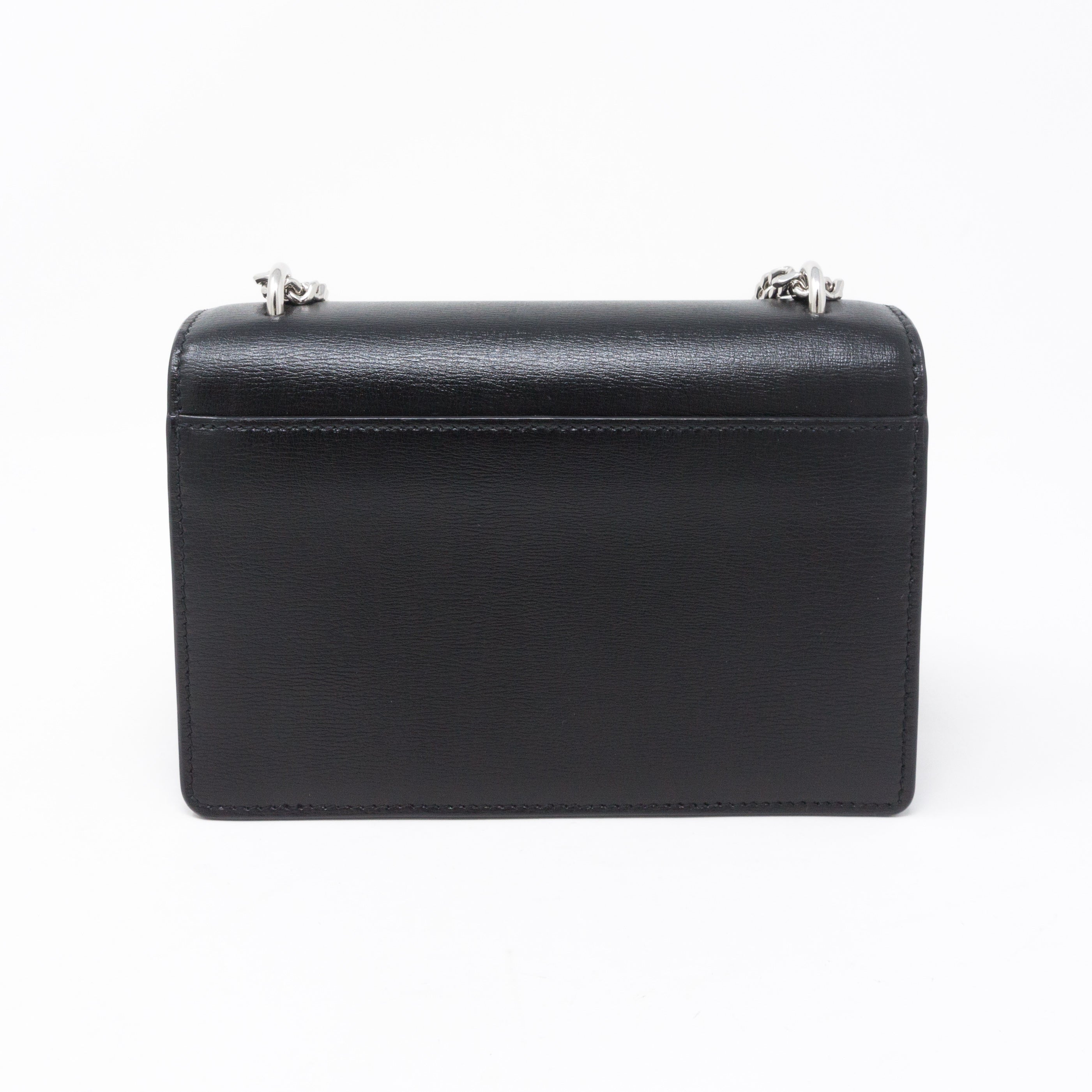 Sunset Chain Wallet Black Leather