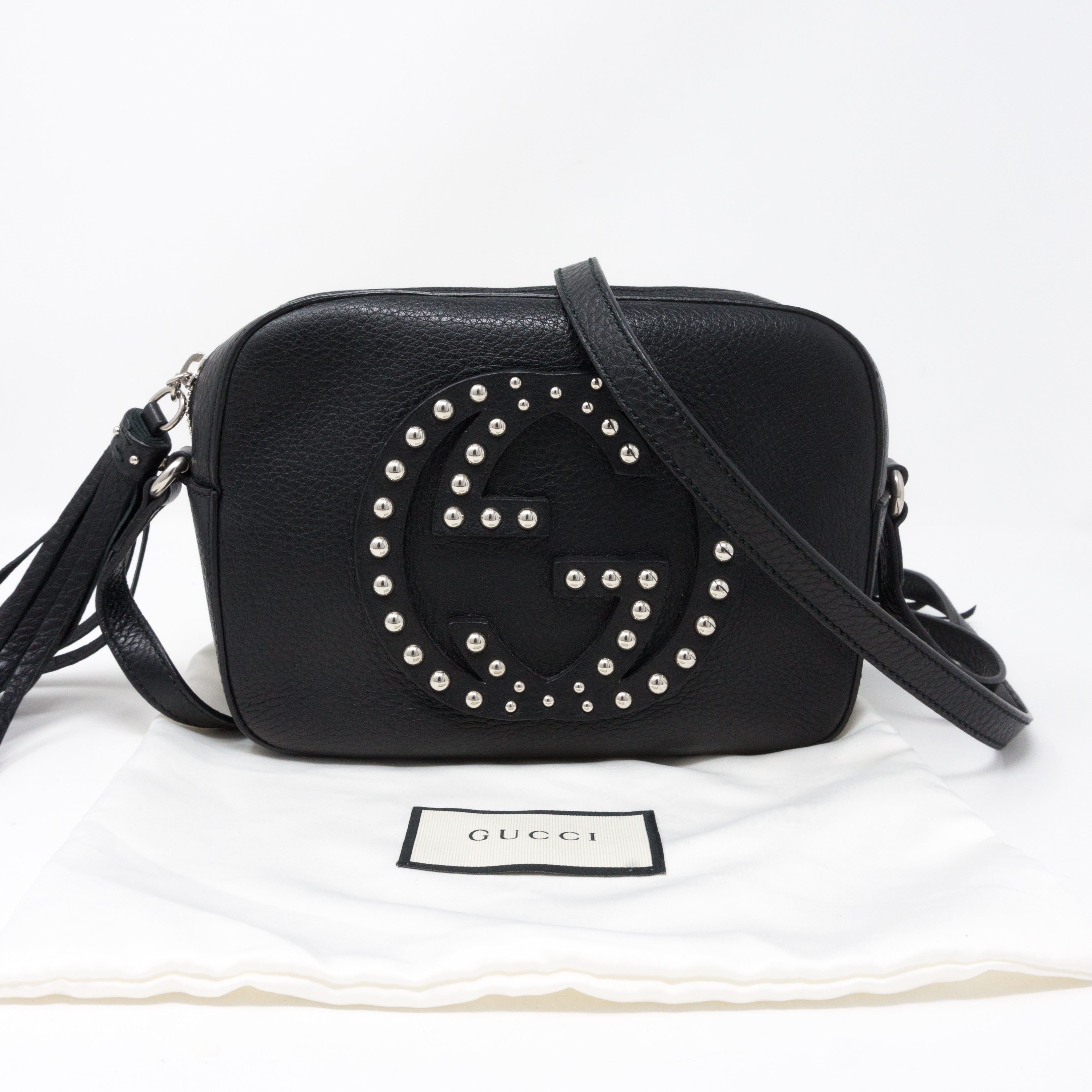 Disco Soho Studded Black Leather