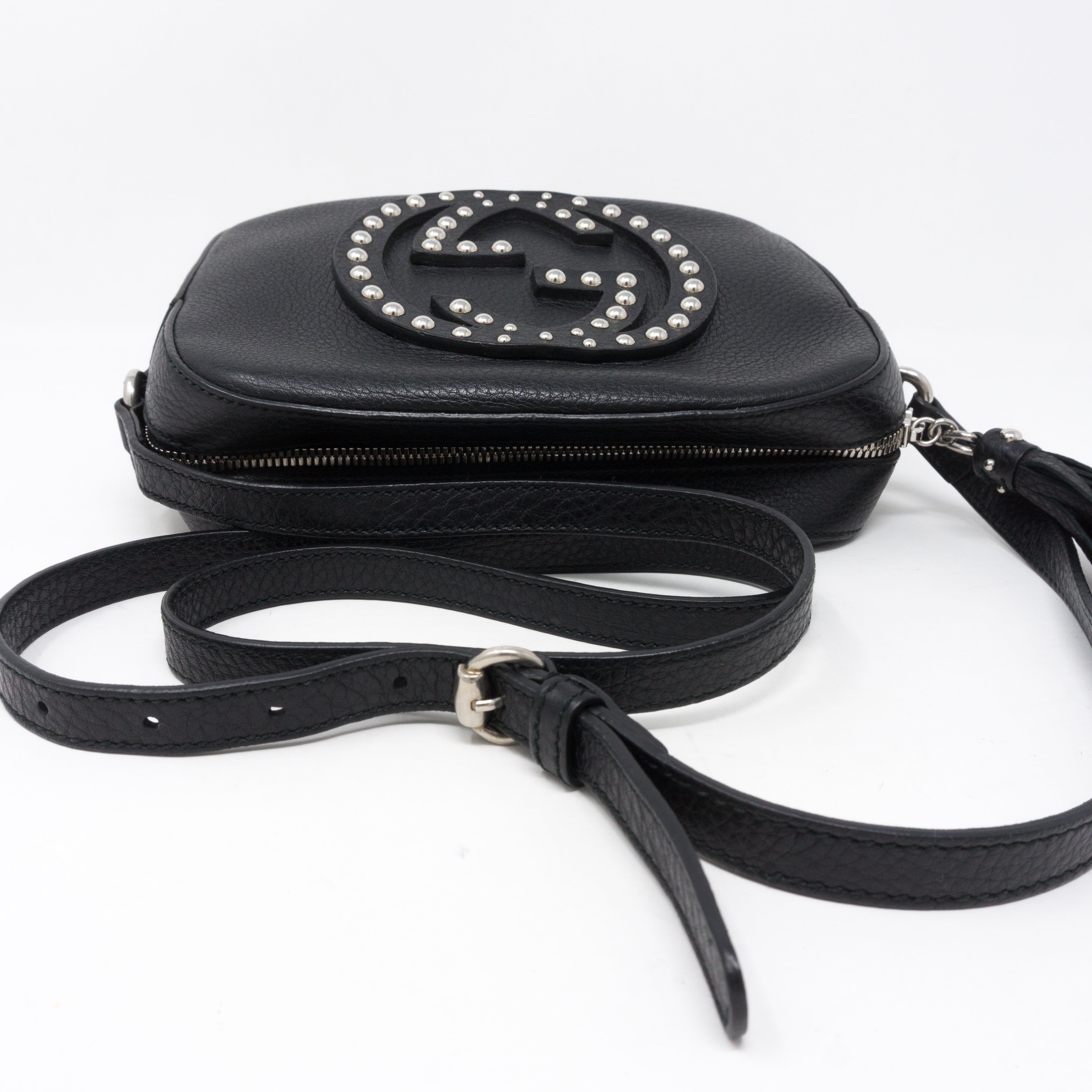 Disco Soho Studded Black Leather