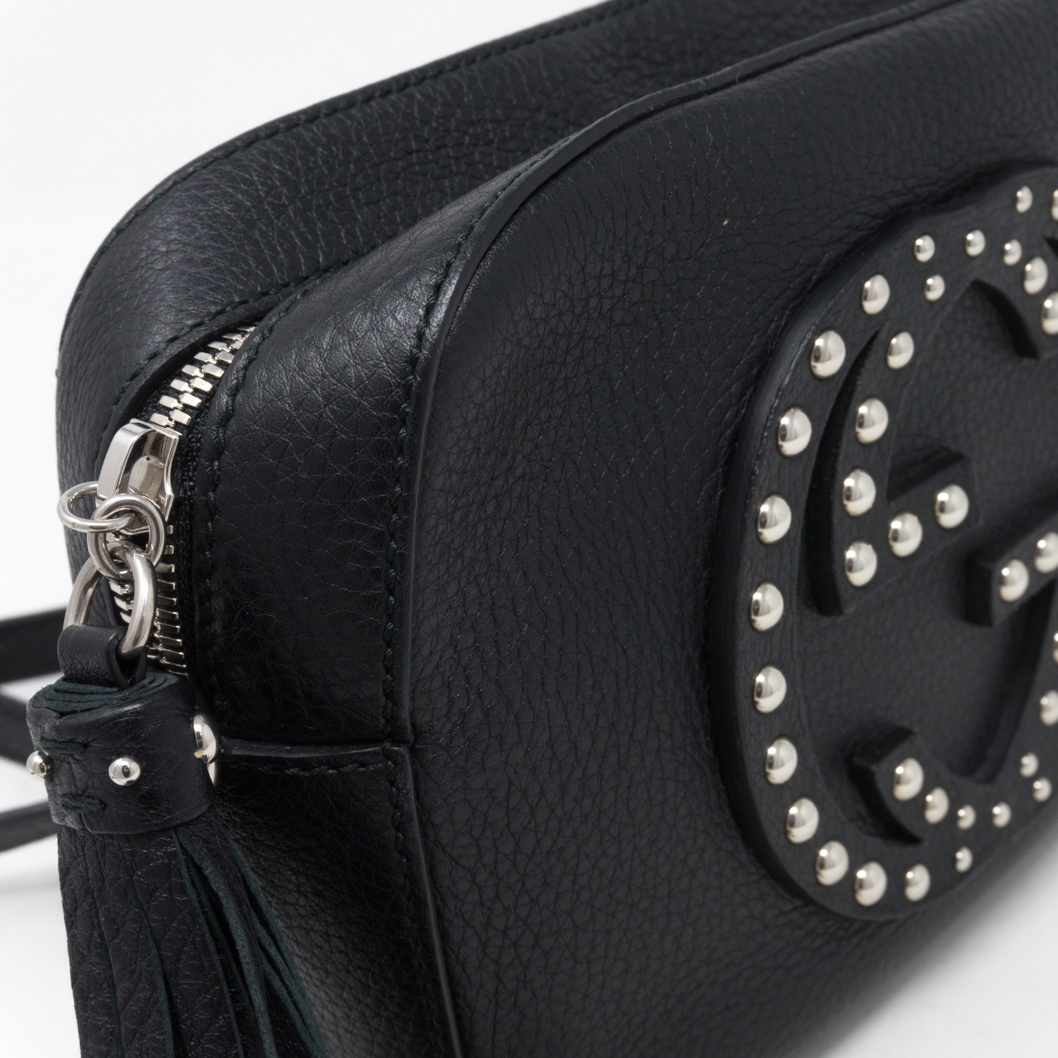 Disco Soho Studded Black Leather