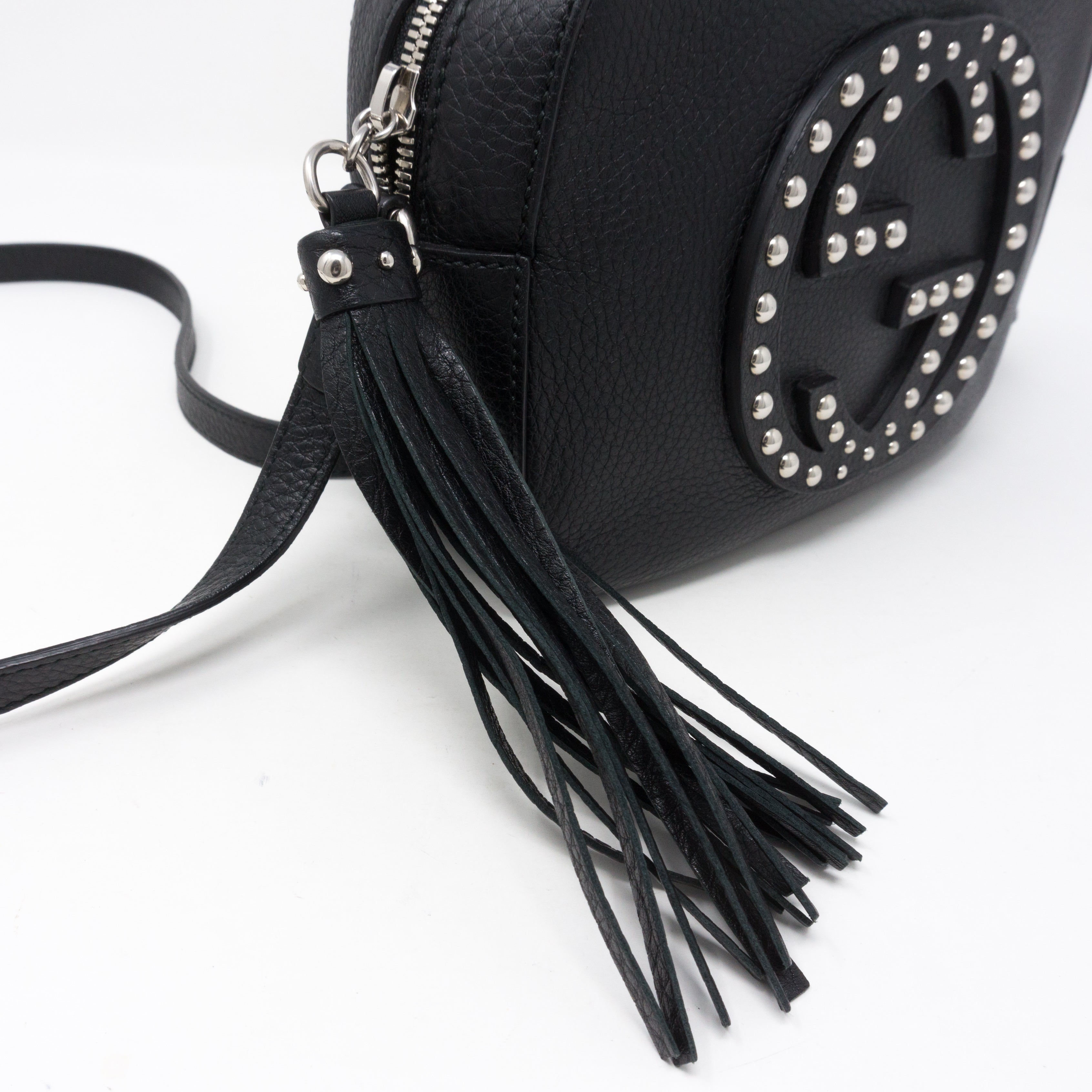 Disco Soho Studded Black Leather