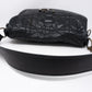 Cannage Quilted Black Leather Shoulder Bag