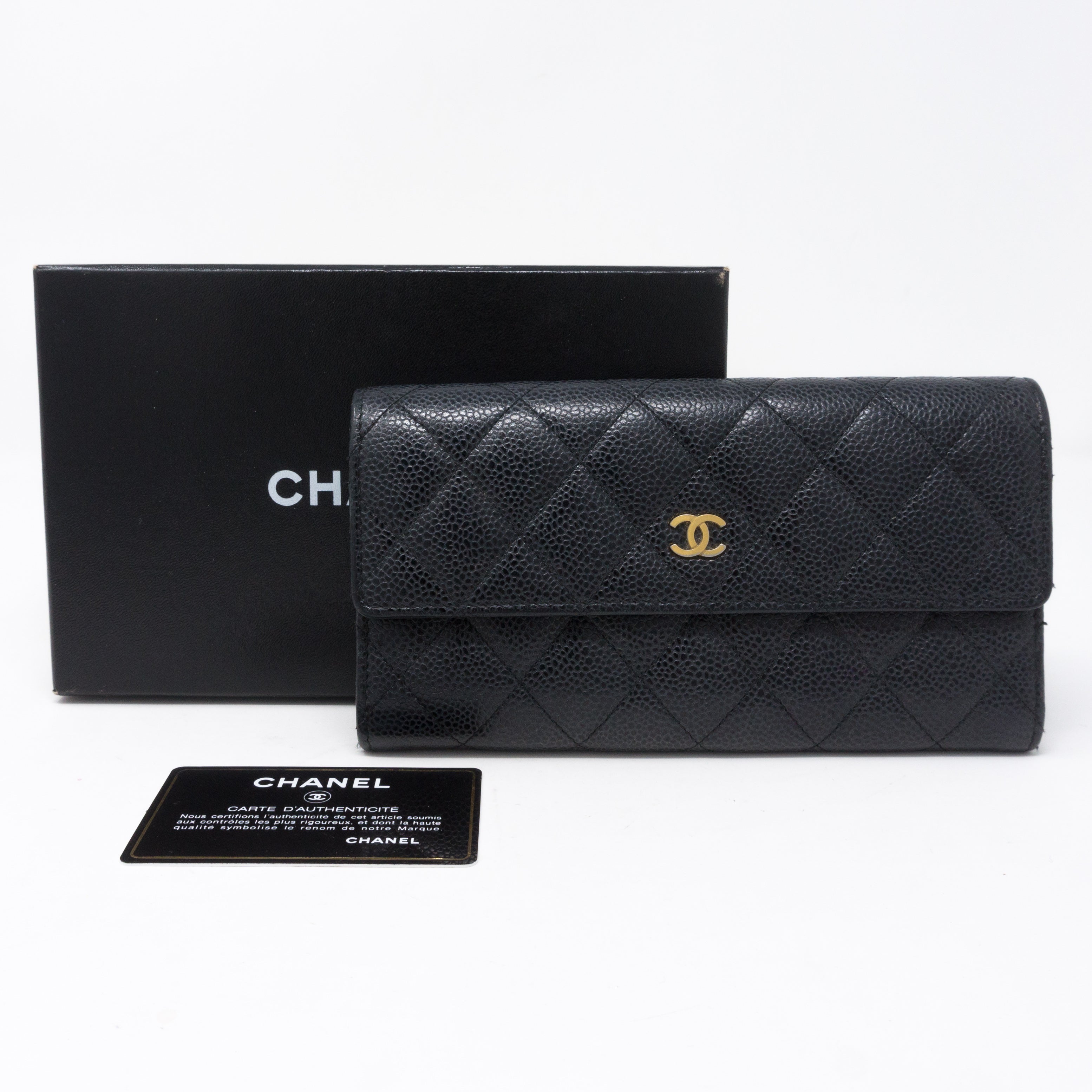 Chanel gusset flap discount wallet