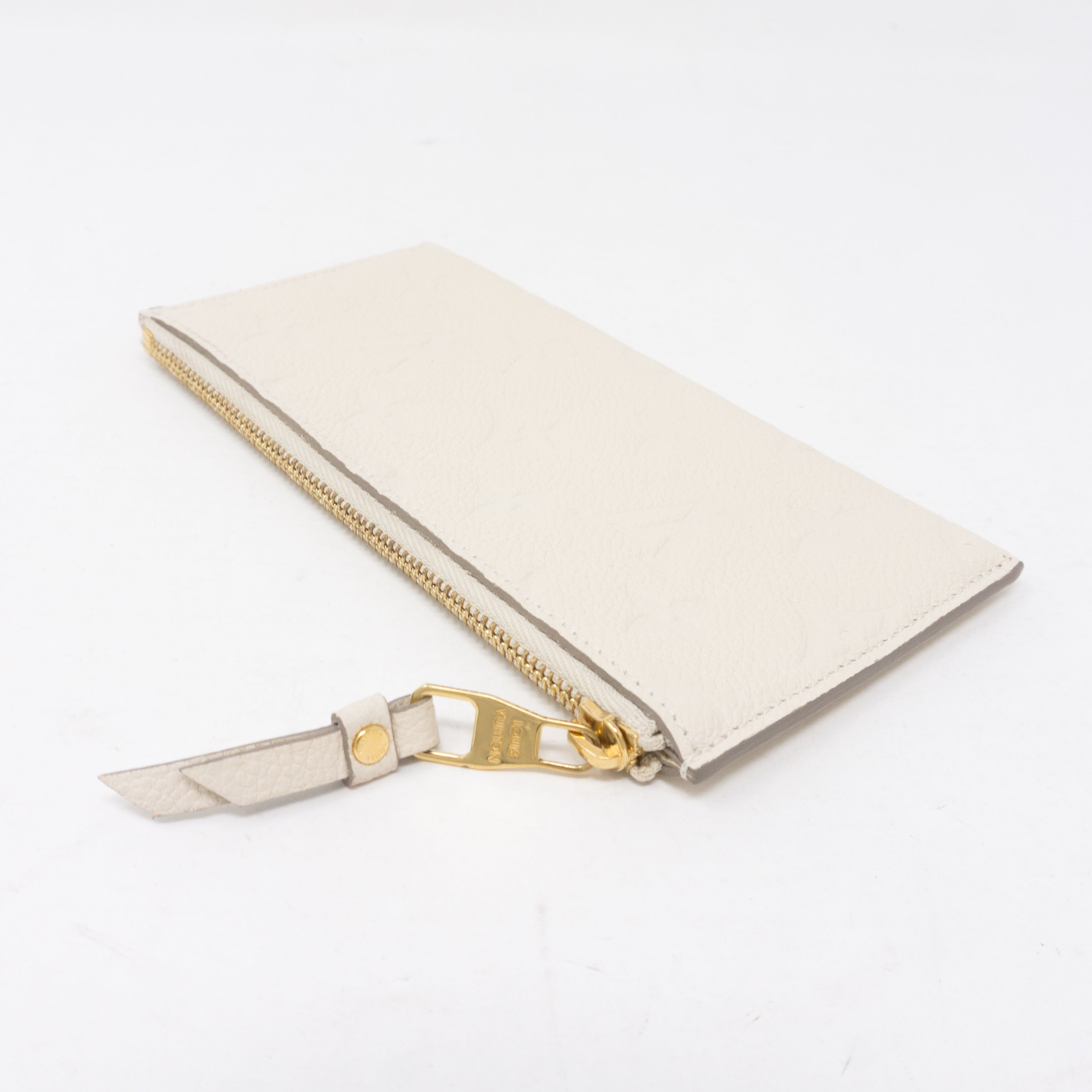 Curieuse Wallet Monogram Empreinte White