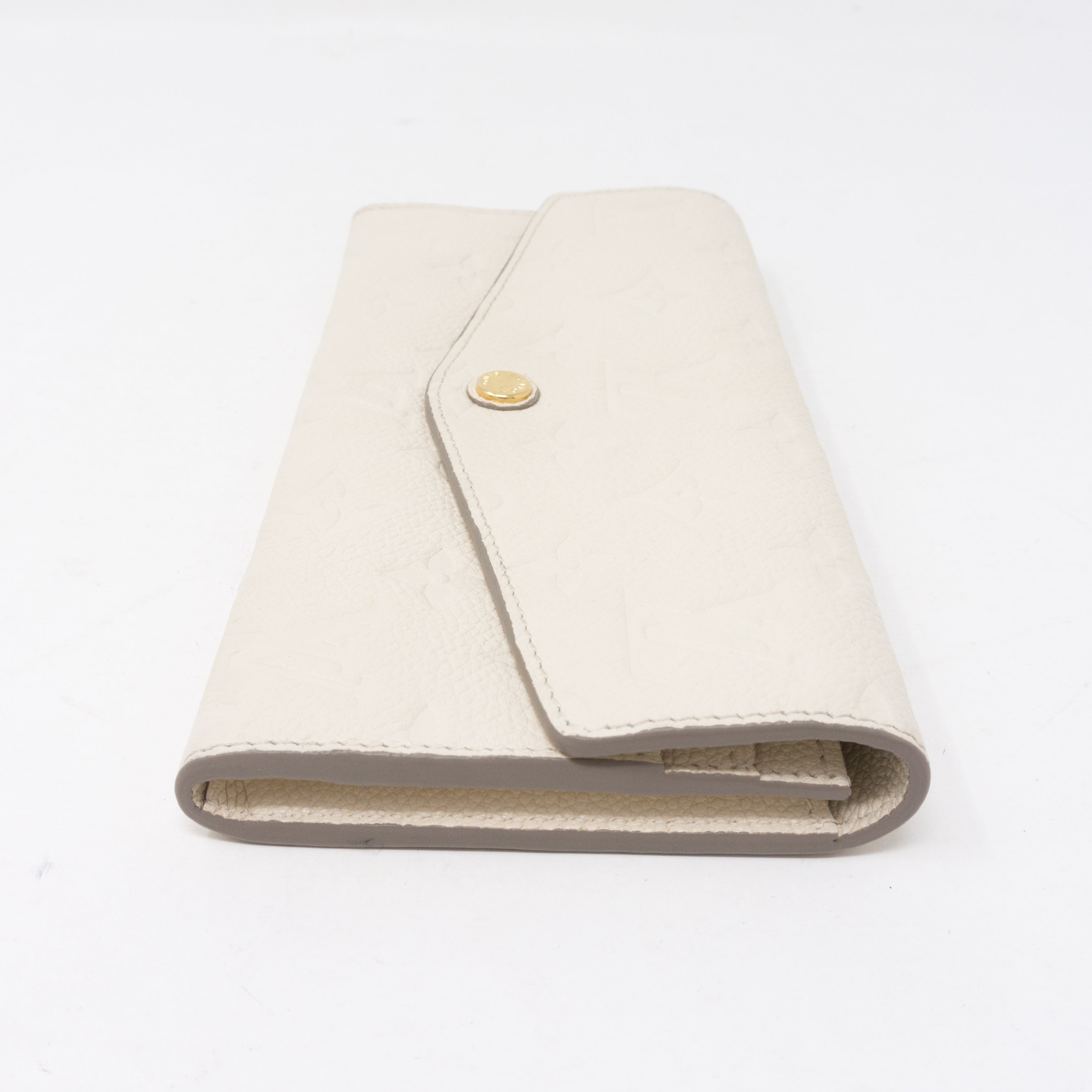 Curieuse Wallet Monogram Empreinte White