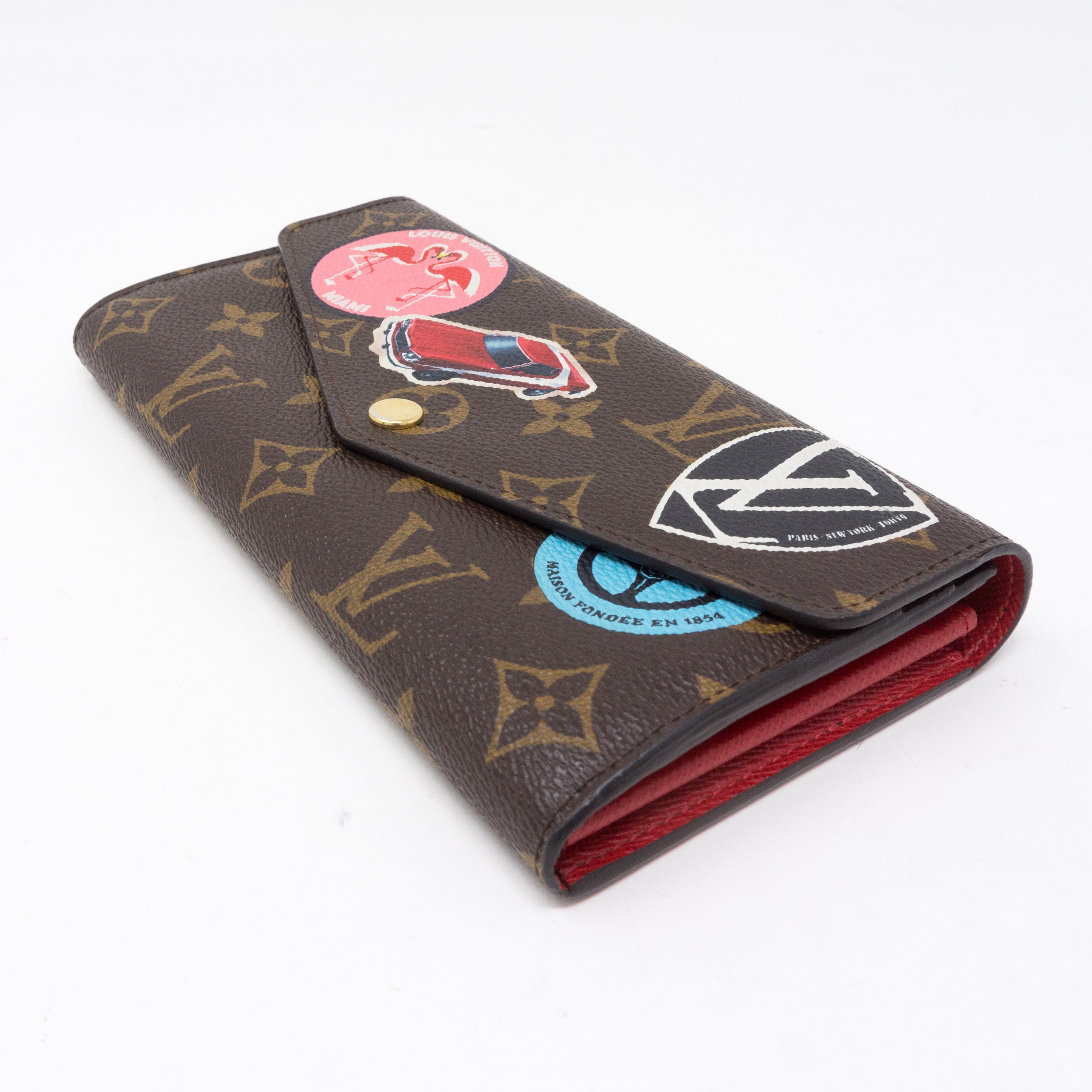 Sarah Wallet Monogram World Tour