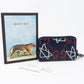 Zip Around Card Case Gucci Ghost Blue Leather