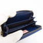 Zip Around Card Case Gucci Ghost Blue Leather