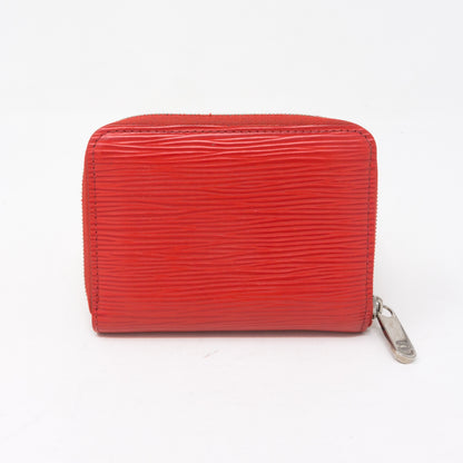 Zippy Coin Purse Red Epi Leather