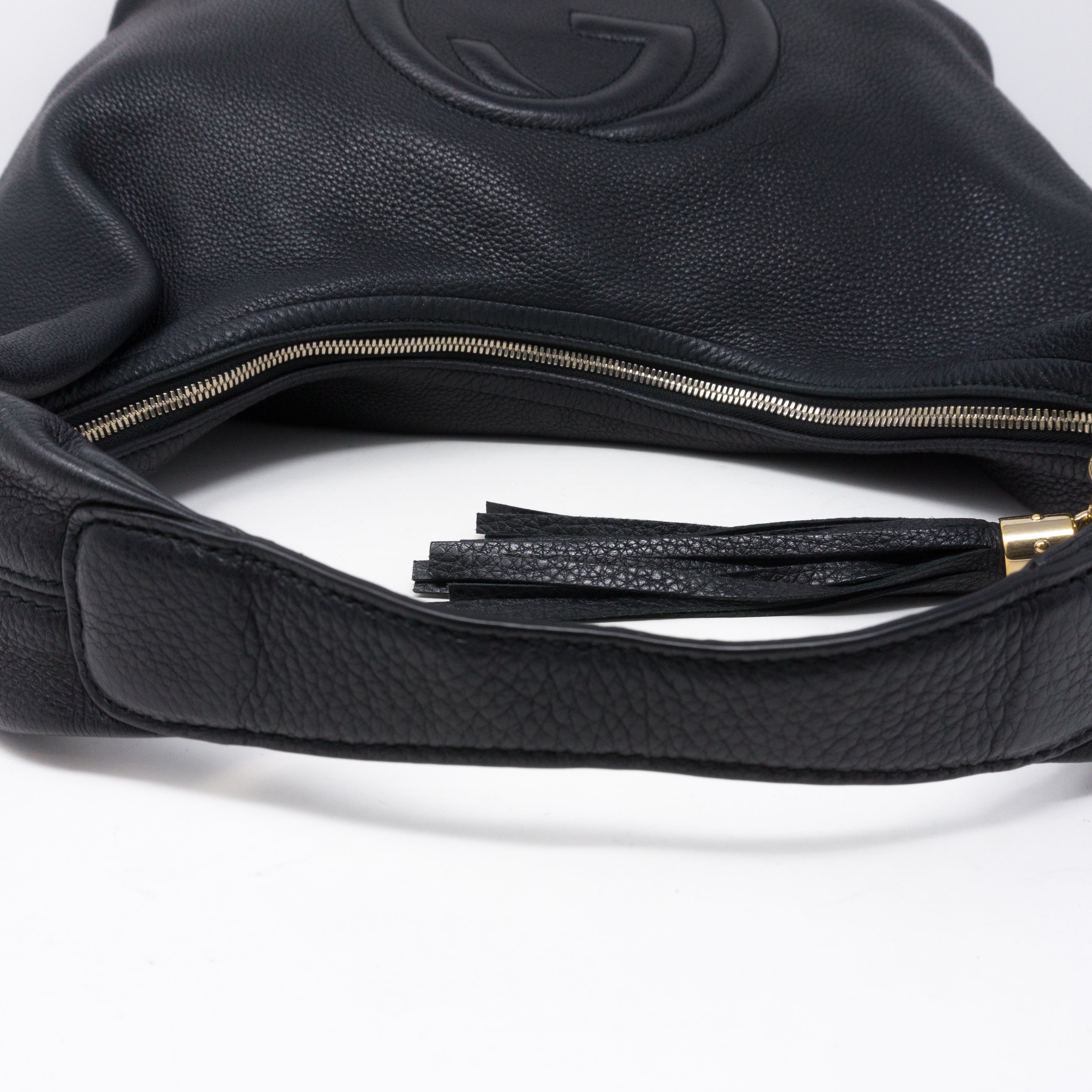 Soho Hobo Large Black Leather