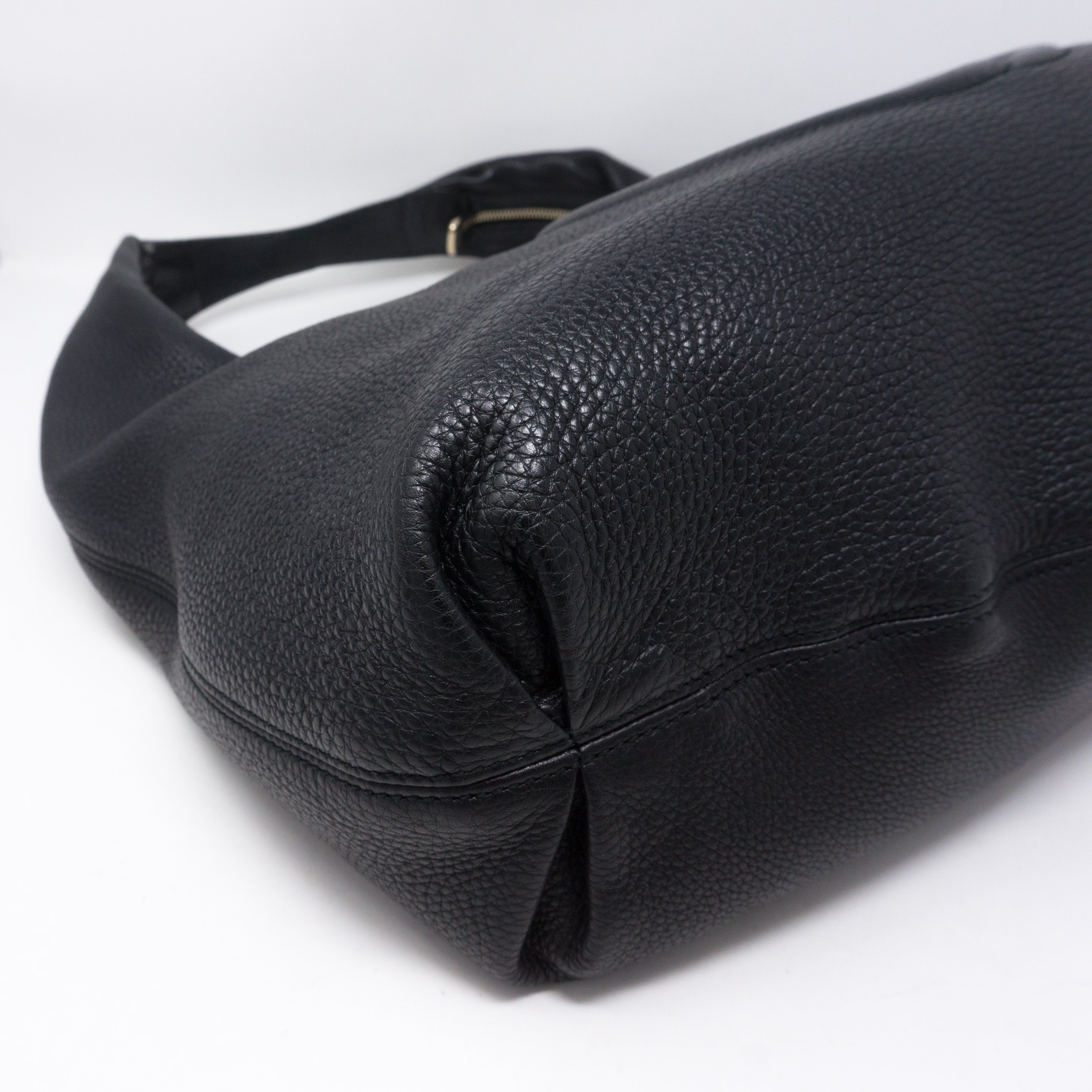 Soho Hobo Large Black Leather