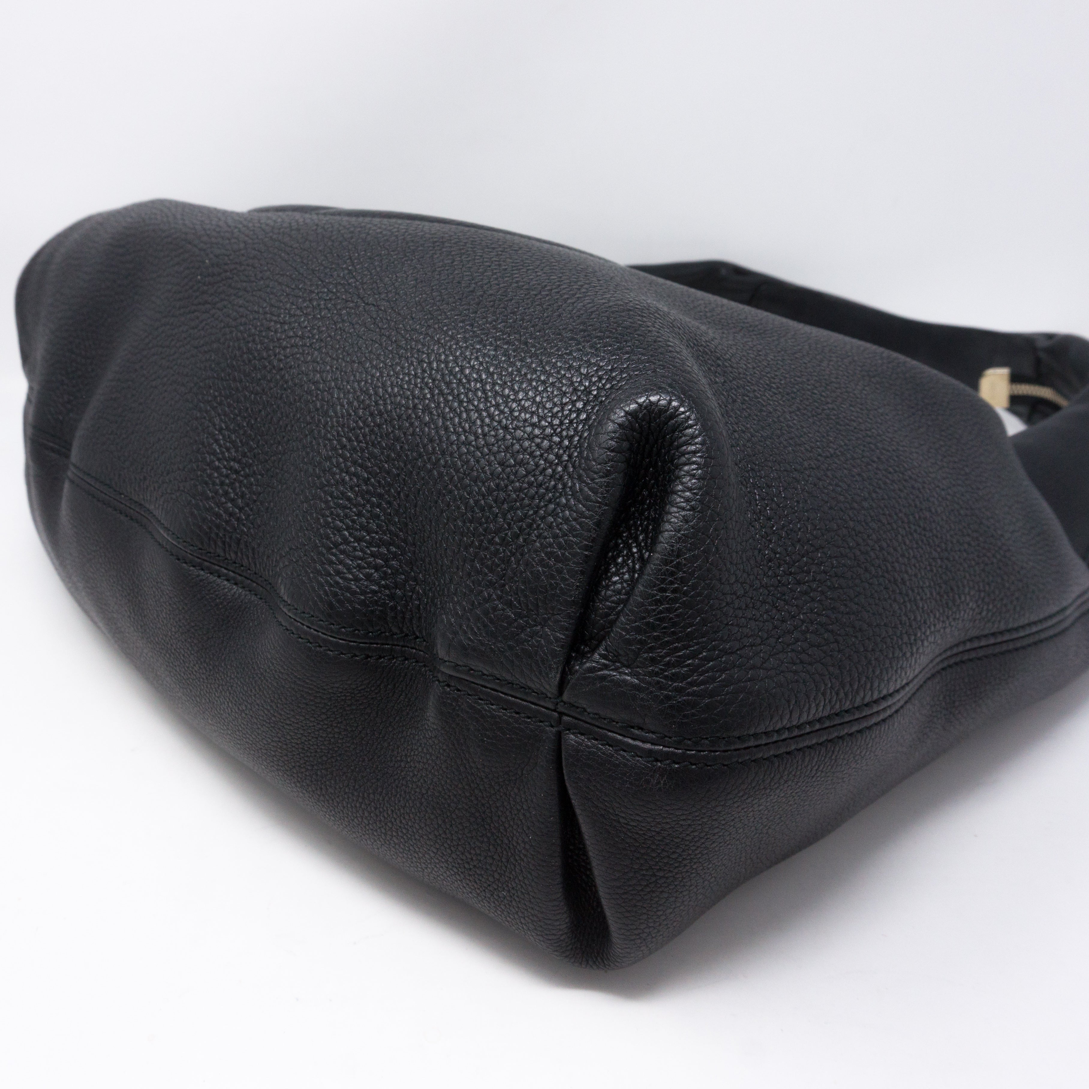Soho Hobo Large Black Leather