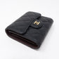 Classic Compact Wallet Black Leather