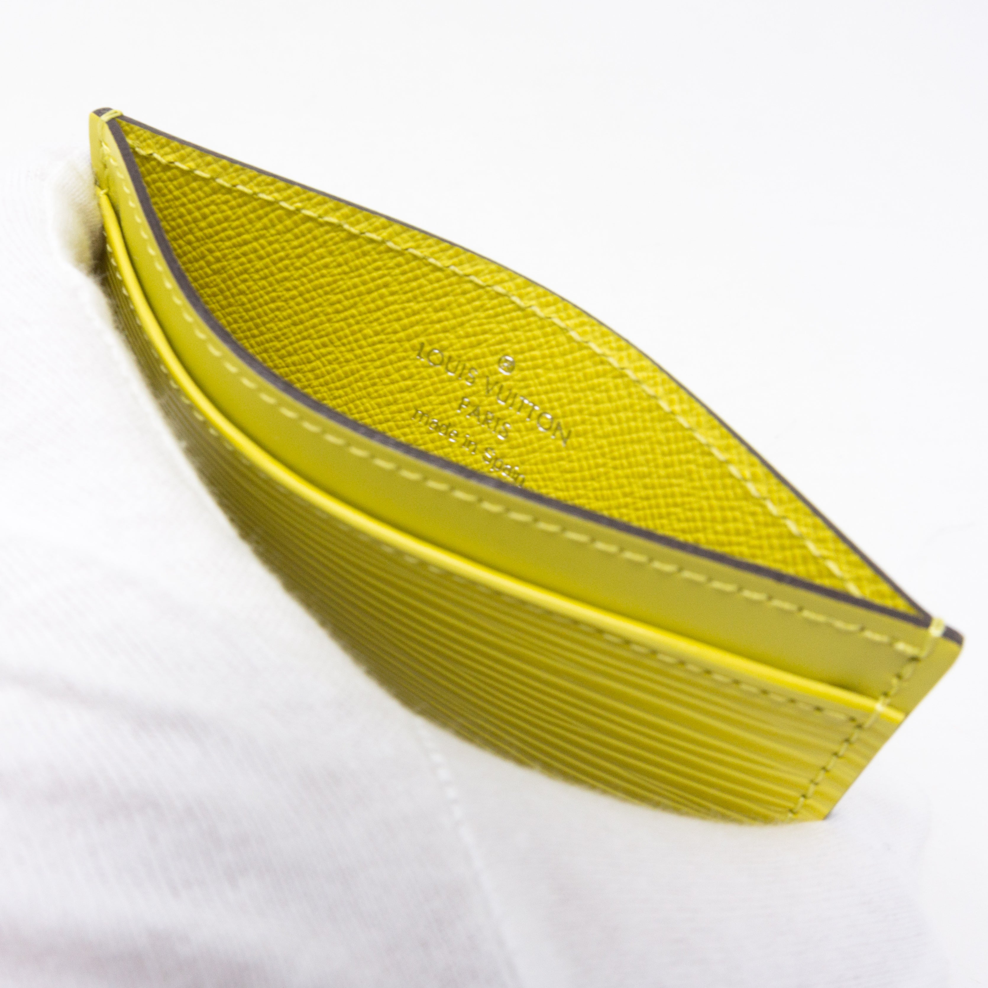 Card Holder Pistachio Epi Leather
