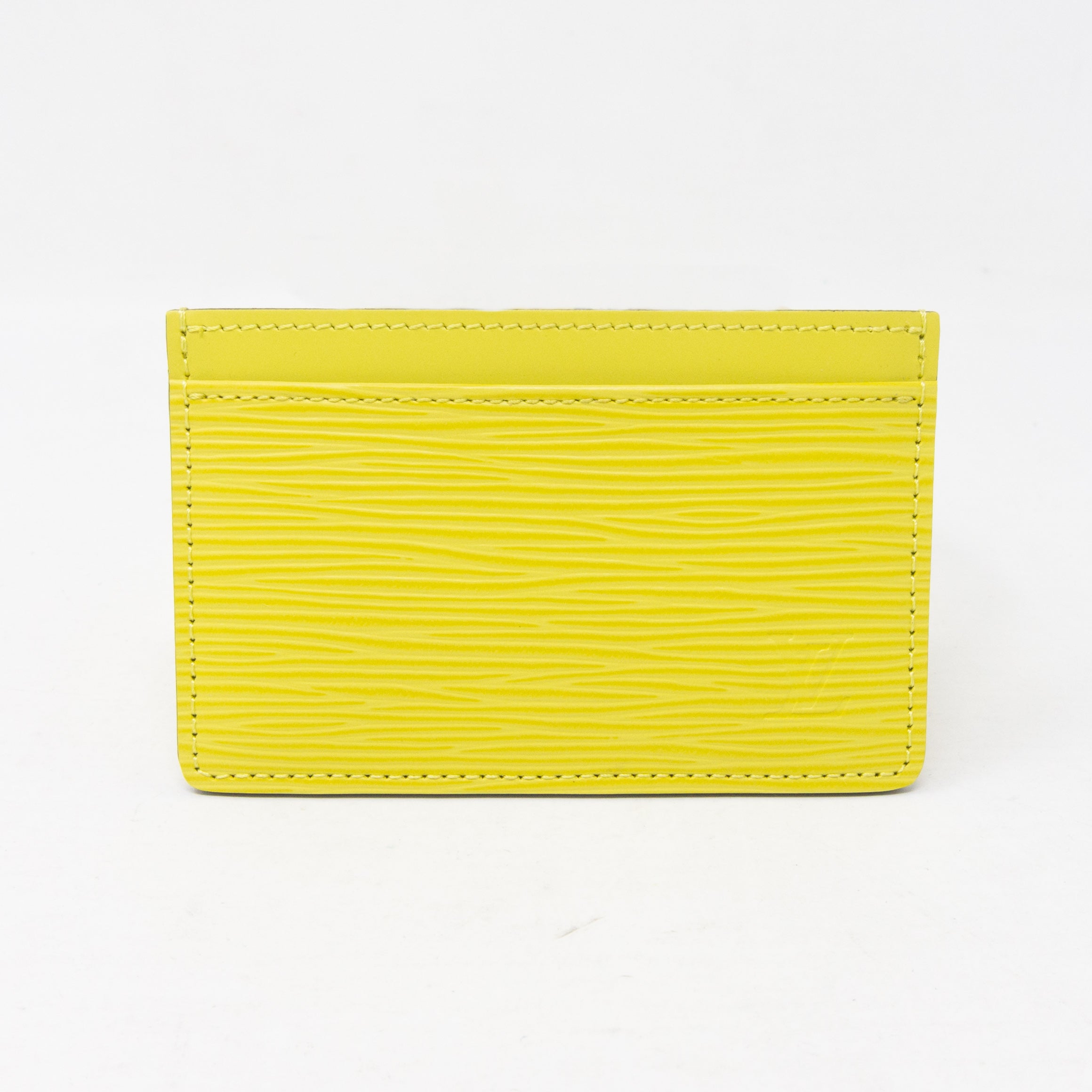 Card Holder Pistachio Epi Leather