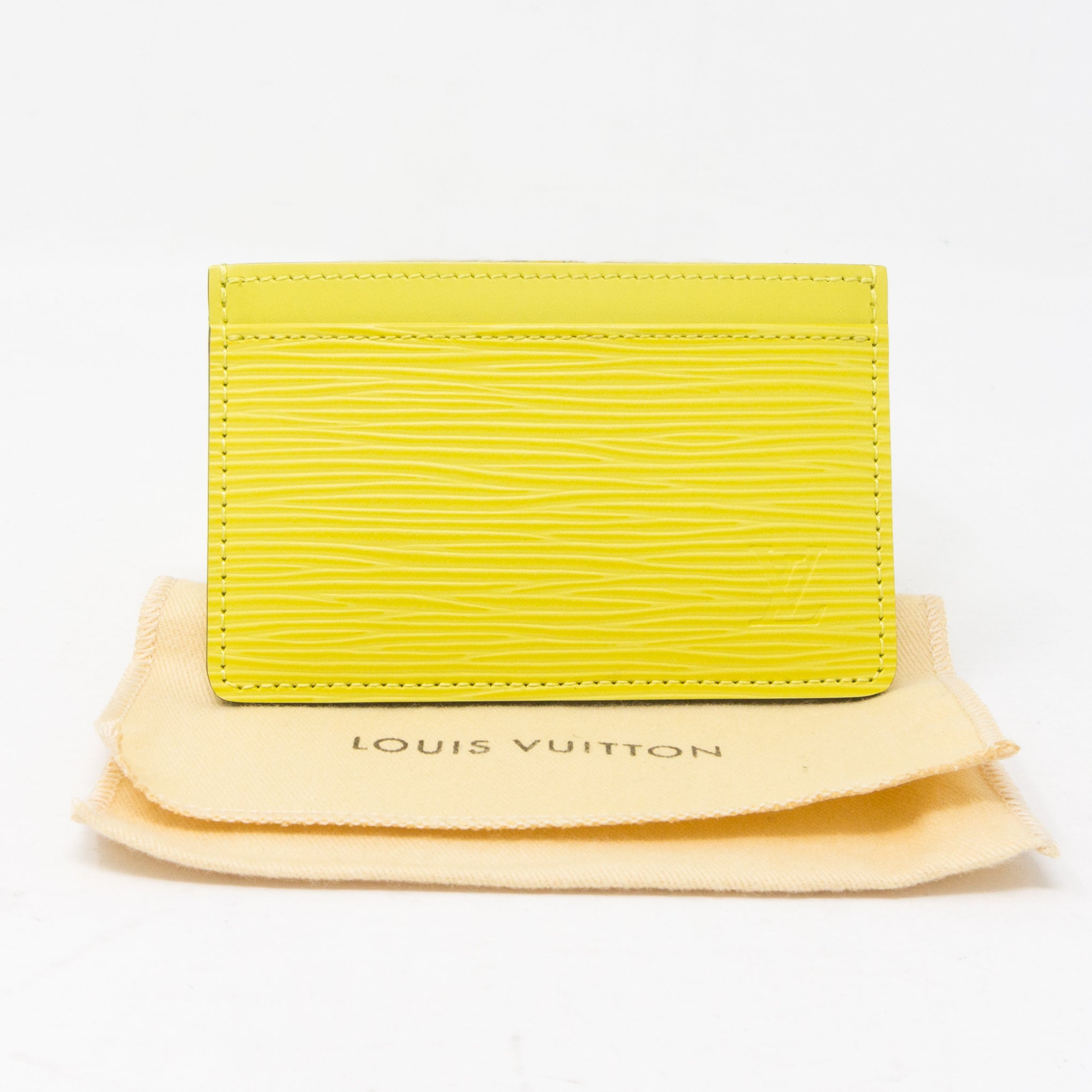 Card Holder Pistachio Epi Leather