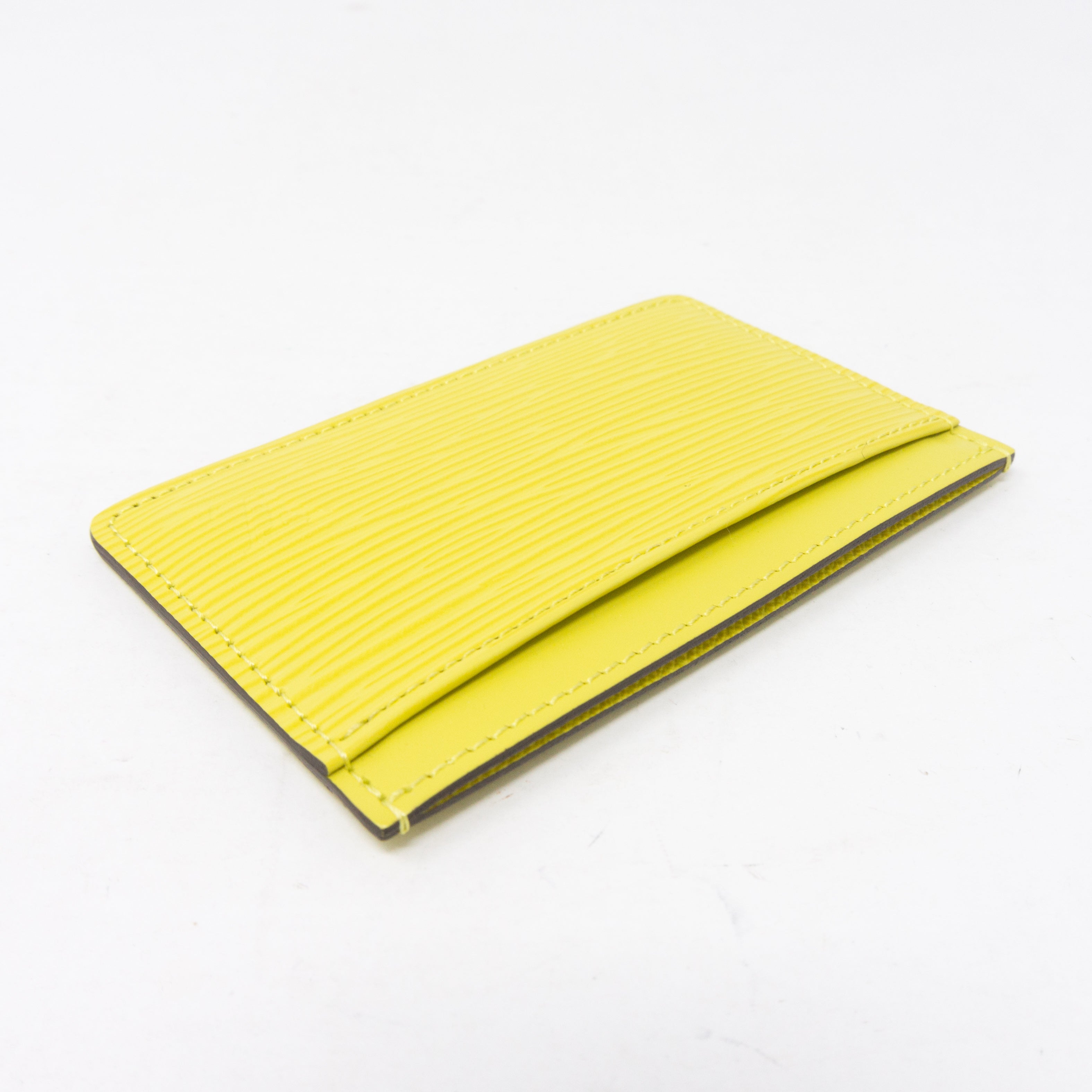 Card Holder Pistachio Epi Leather