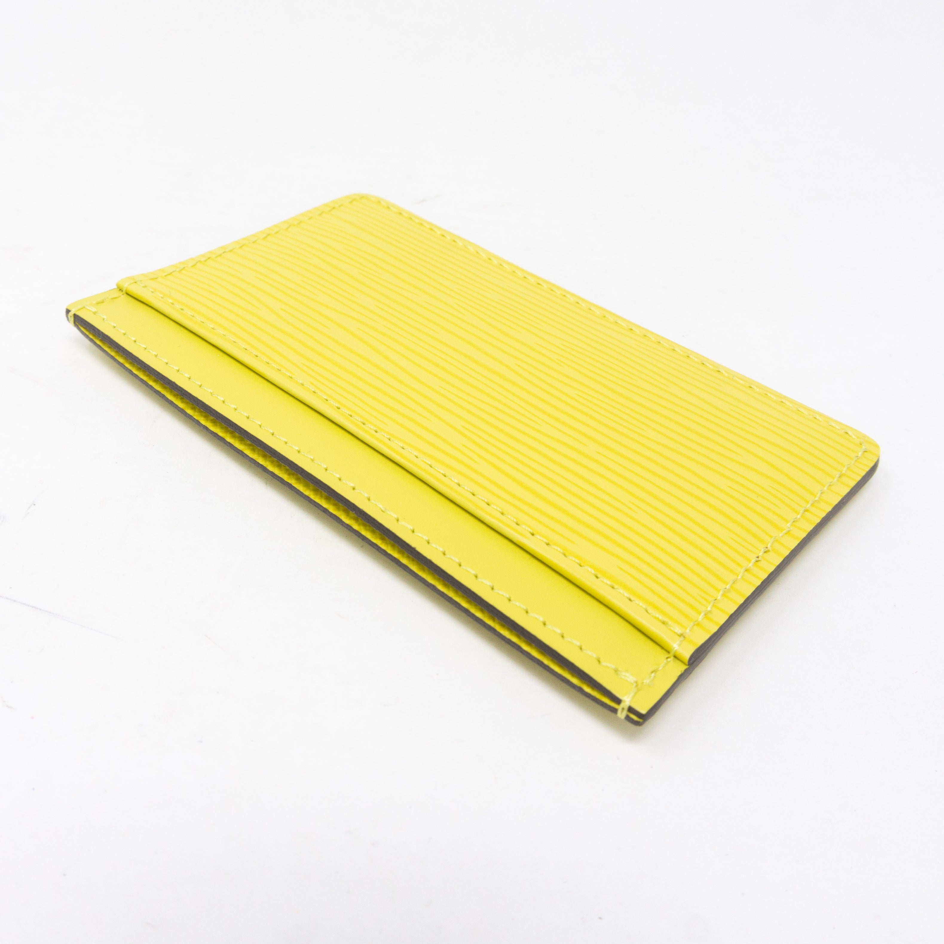 Card Holder Pistachio Epi Leather