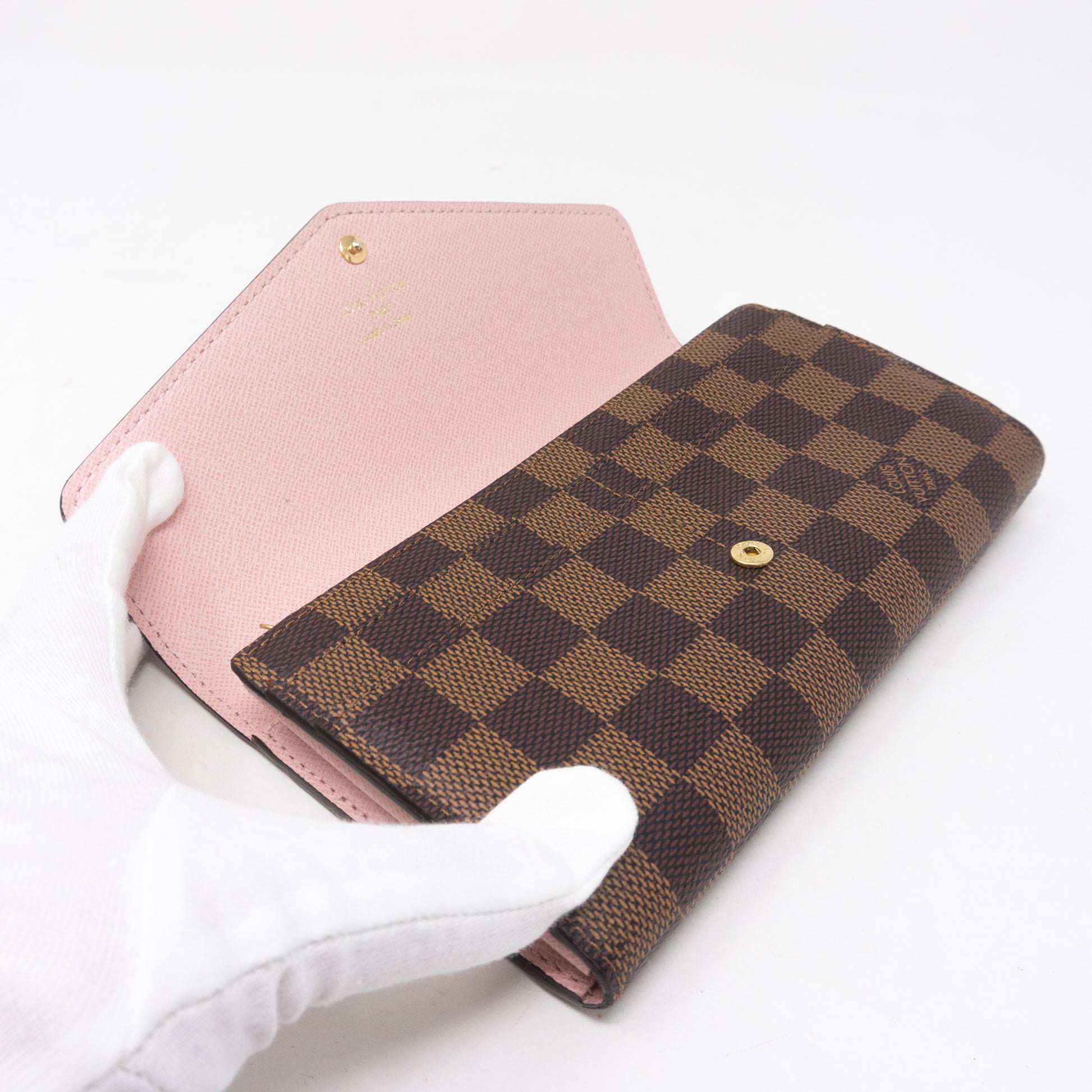 Sarah Wallet Damier Ebène Canvas - Wallets and Small Leather Goods