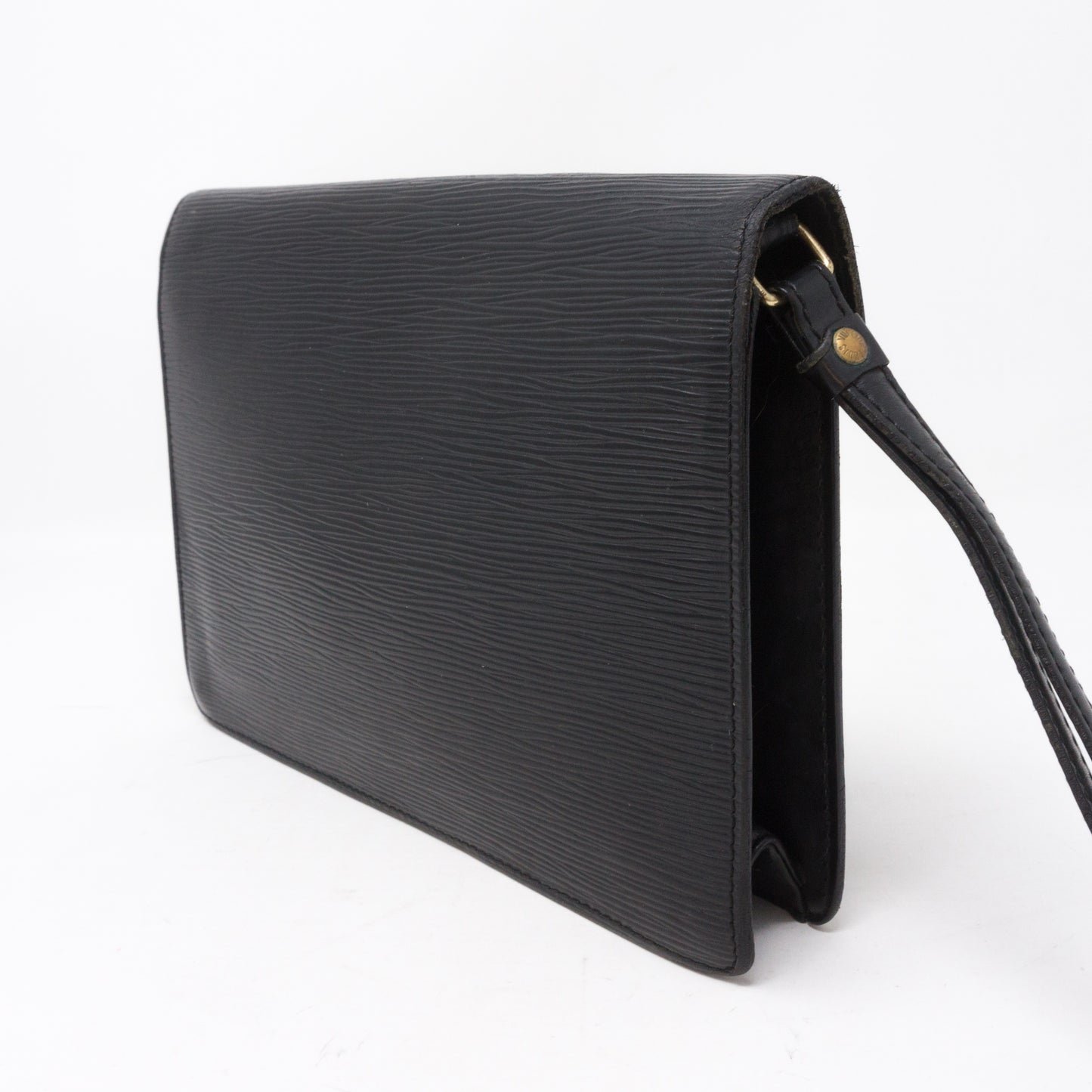 Document Clutch Black Epi Leather