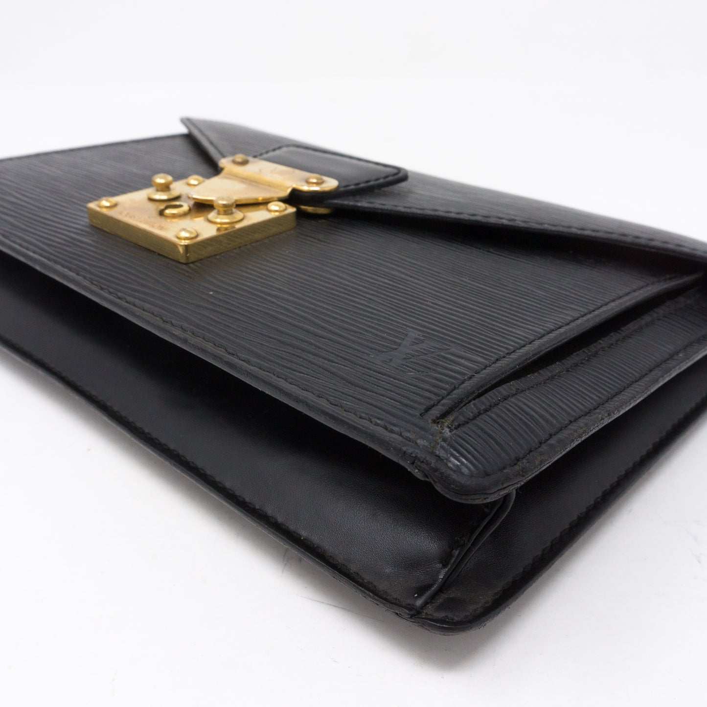 Document Clutch Black Epi Leather