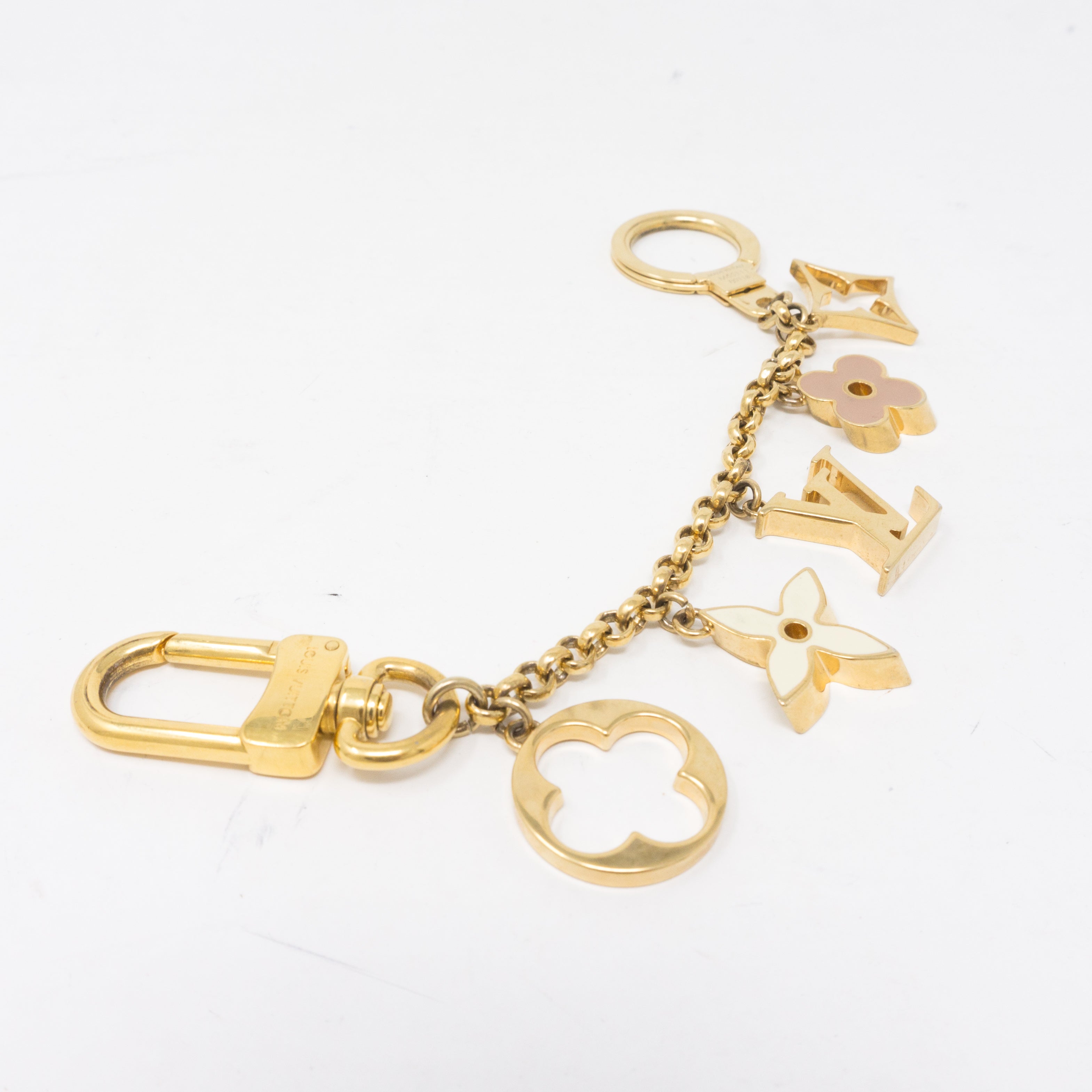 Fleur de Monogram Bag Charm Chain