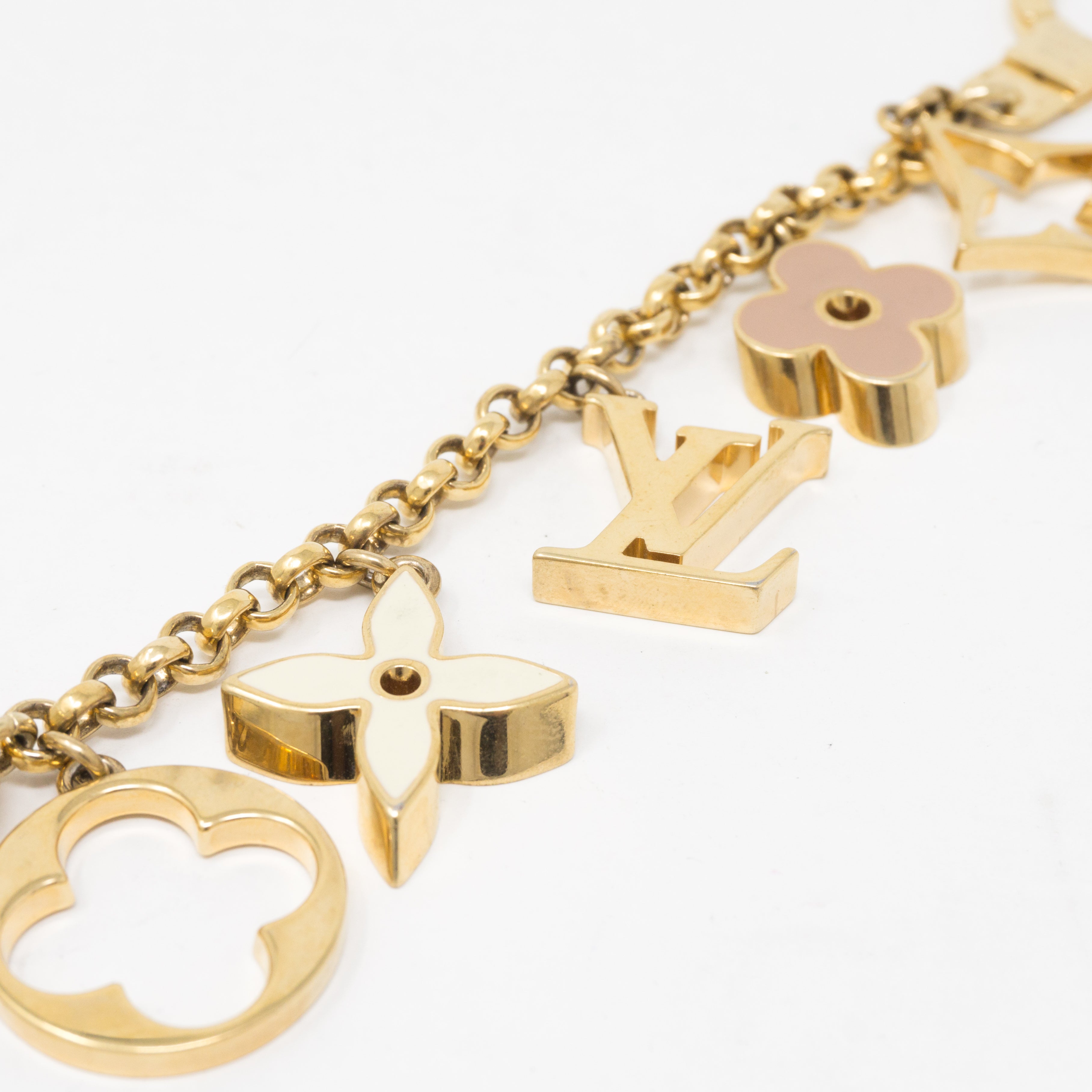 Fleur de Monogram Bag Charm Chain