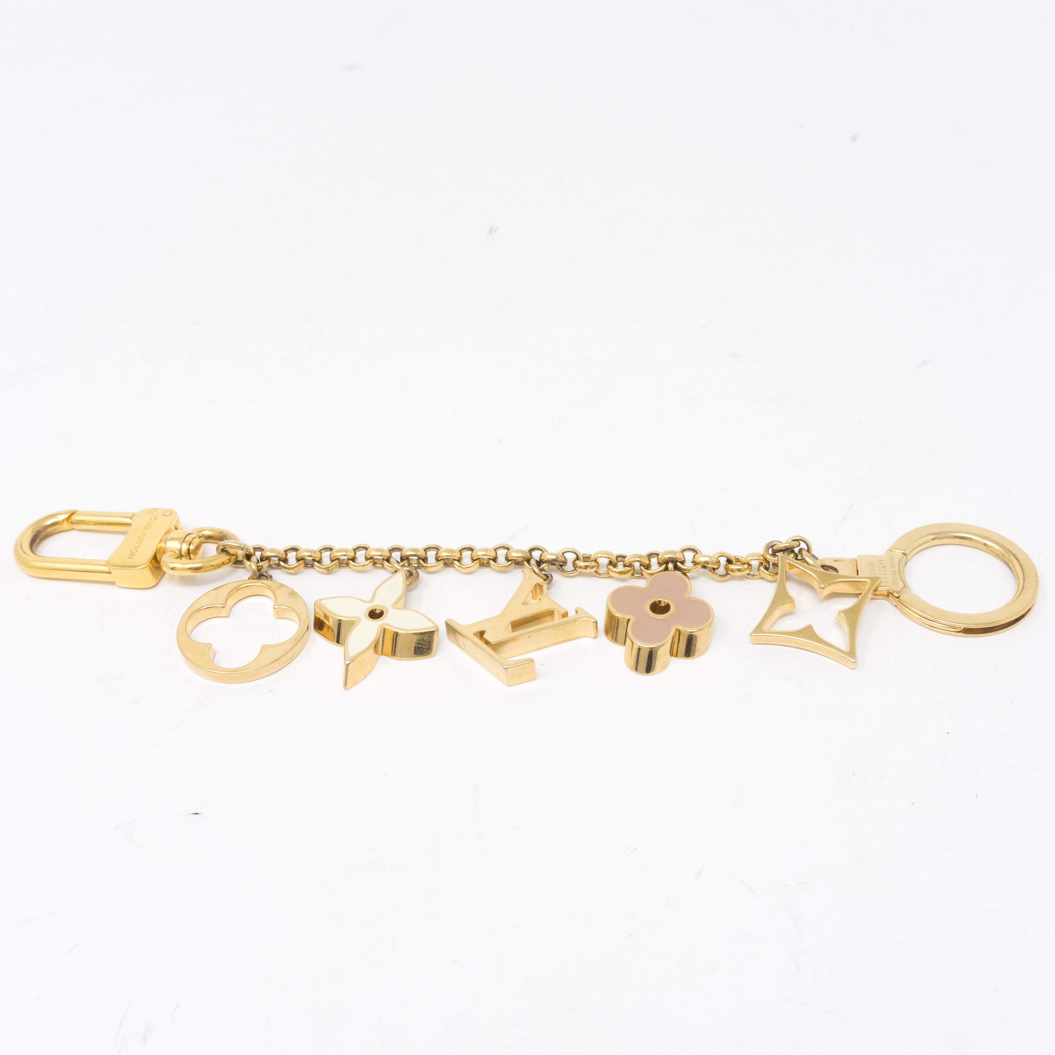 Fleur de Monogram Bag Charm Chain